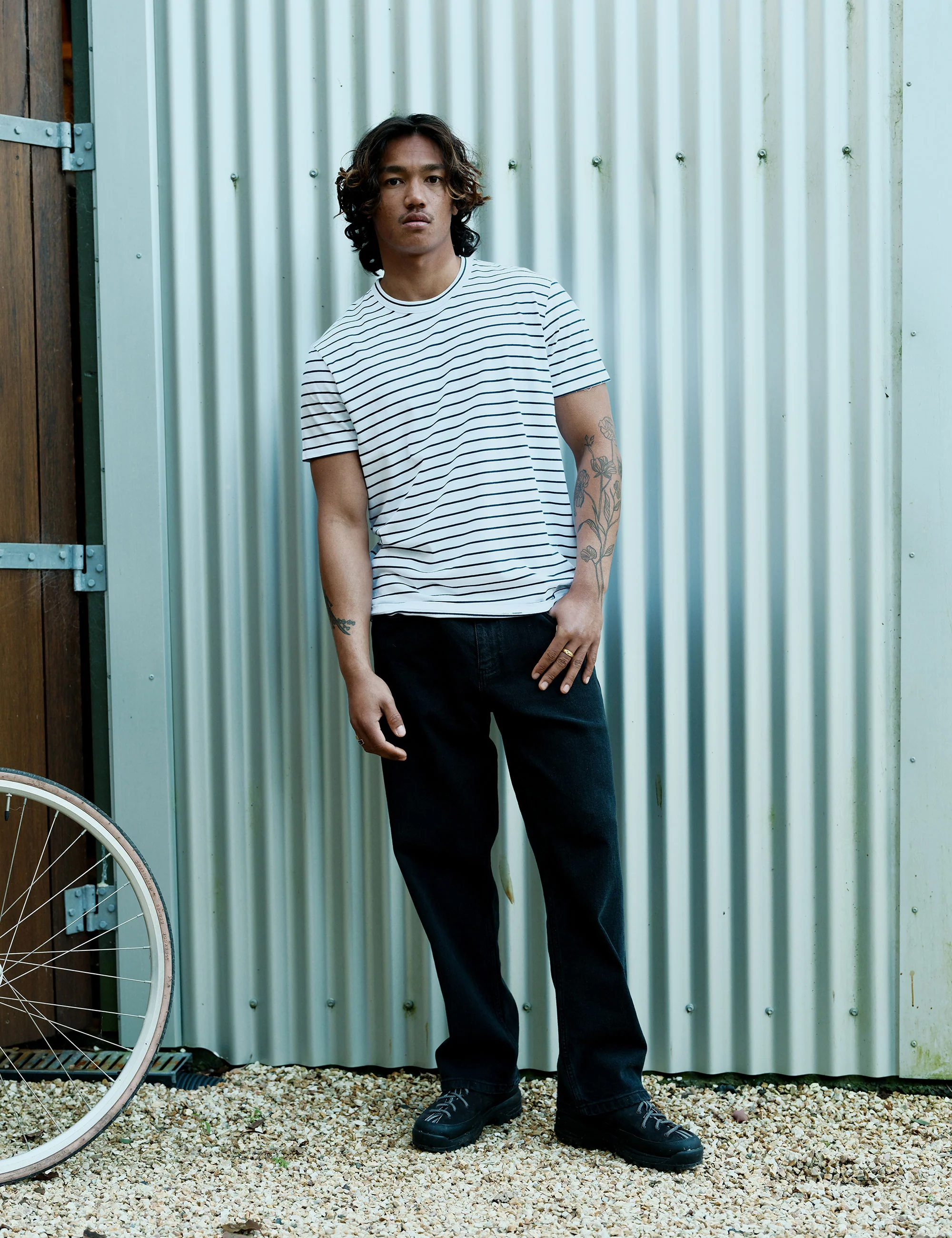 Breton Stripe Tee - Navy/White - Image 3