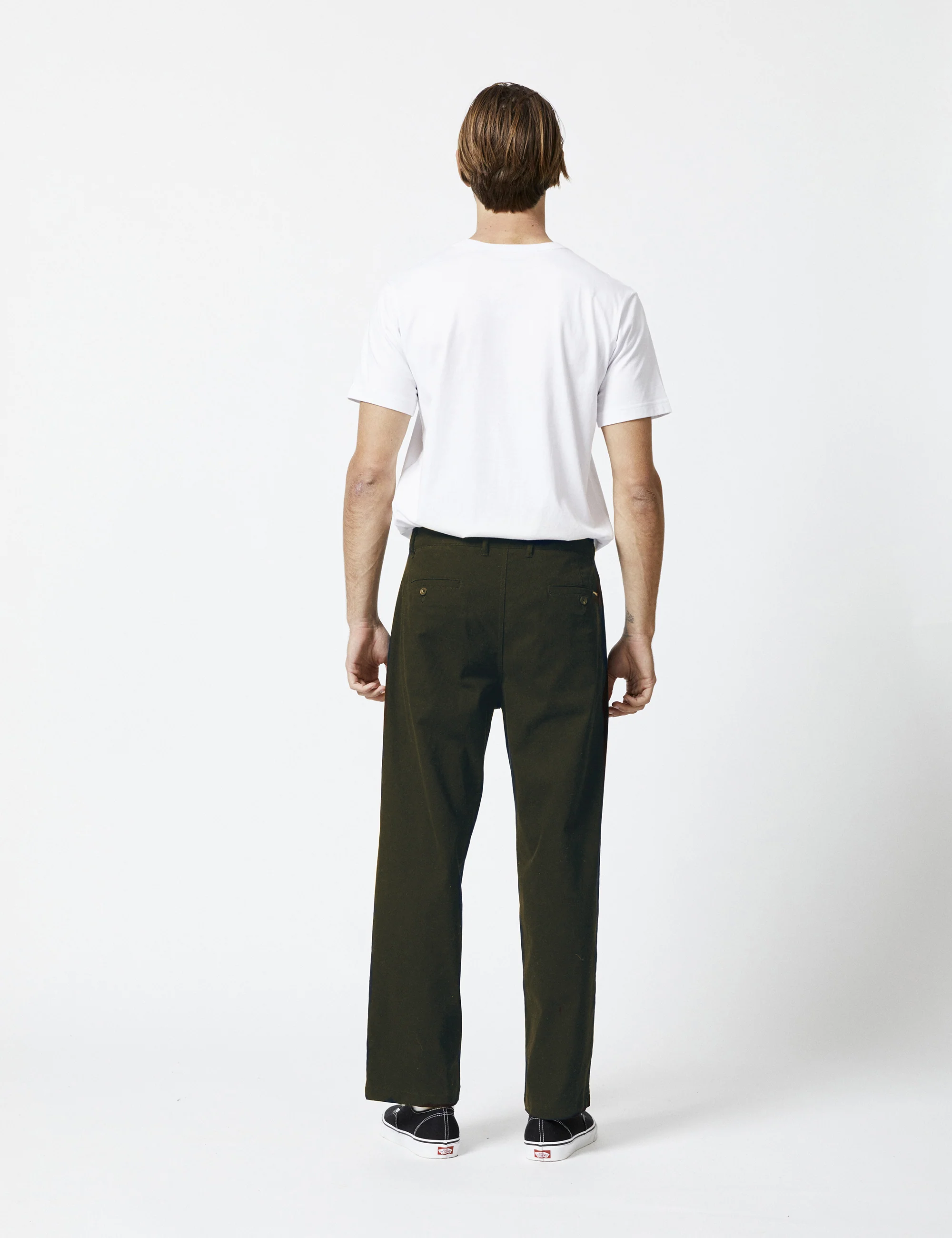 Brooklyn Pleated Pant - Dark Green - Image 4