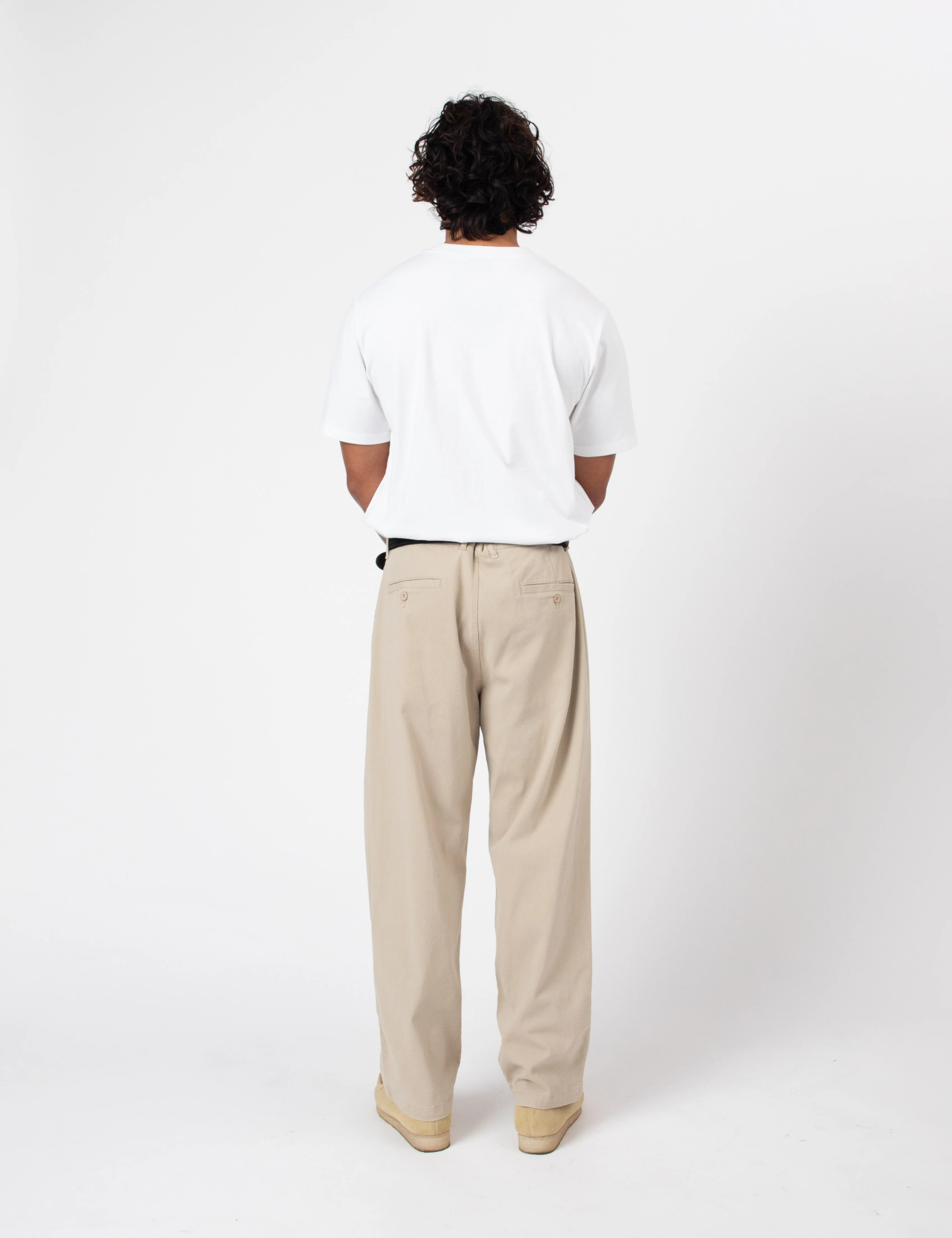 Brooklyn Pleated Pant - Stone - Image 15