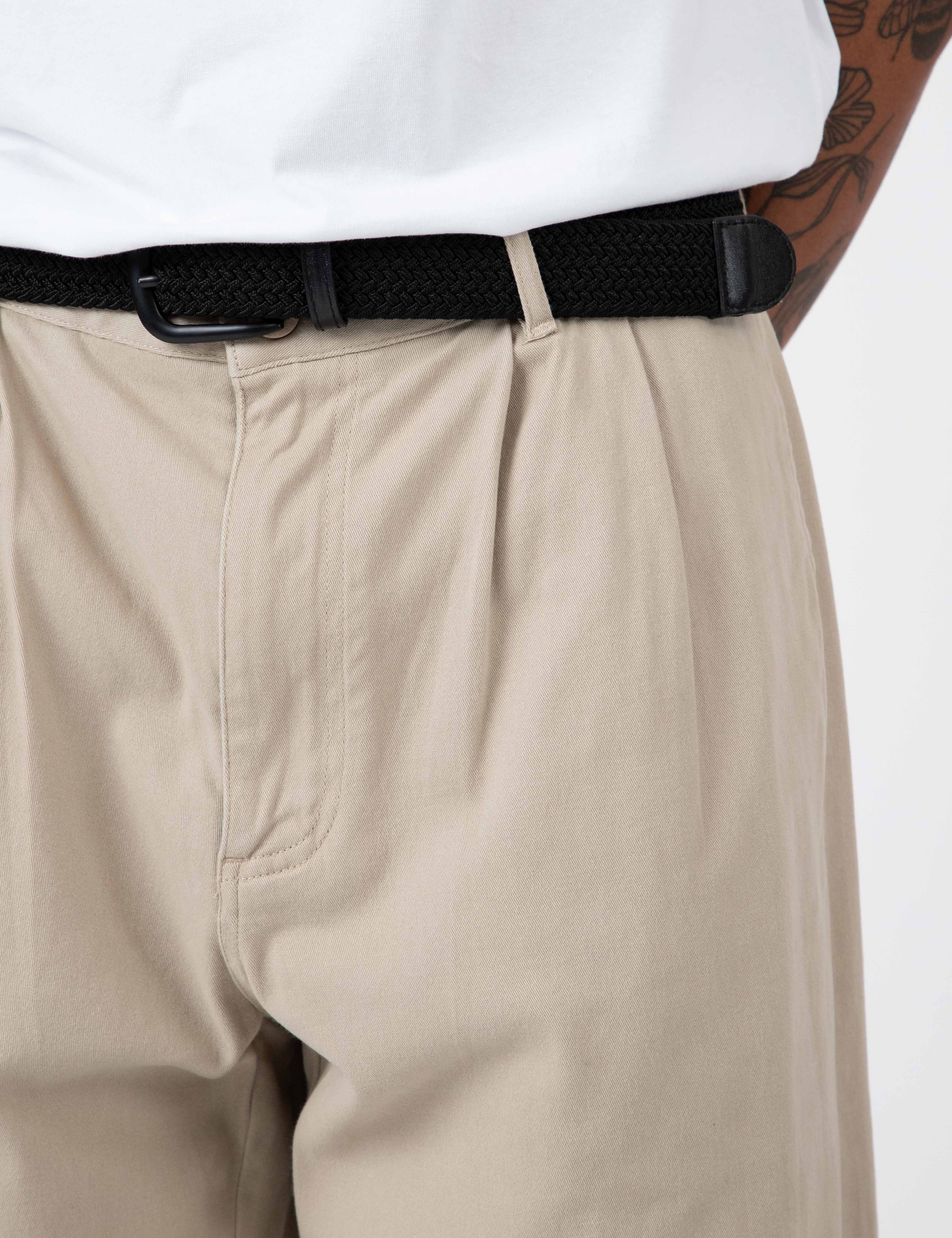 Brooklyn Pleated Pant - Stone - Image 16