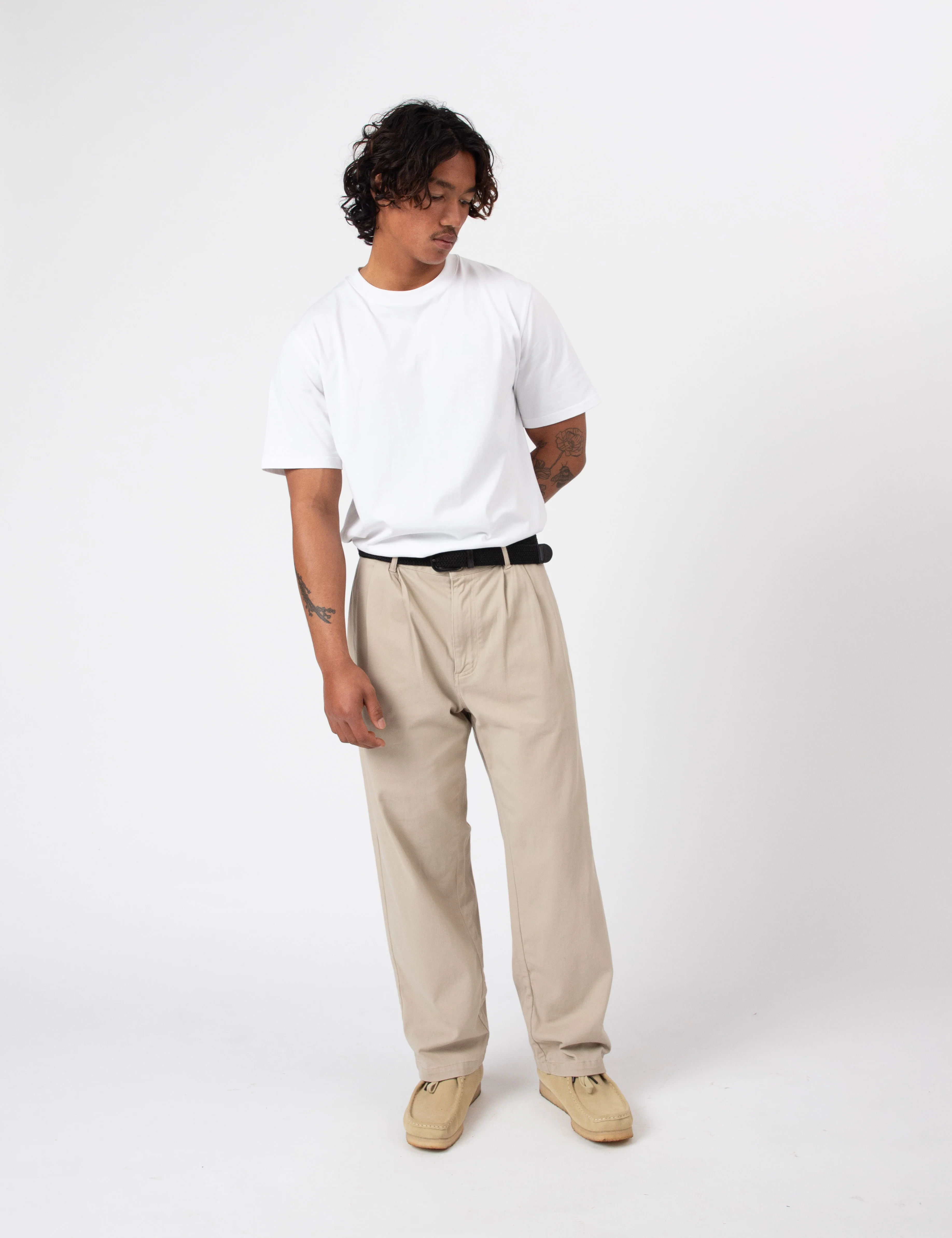 Brooklyn Pleated Pant - Stone - Image 18