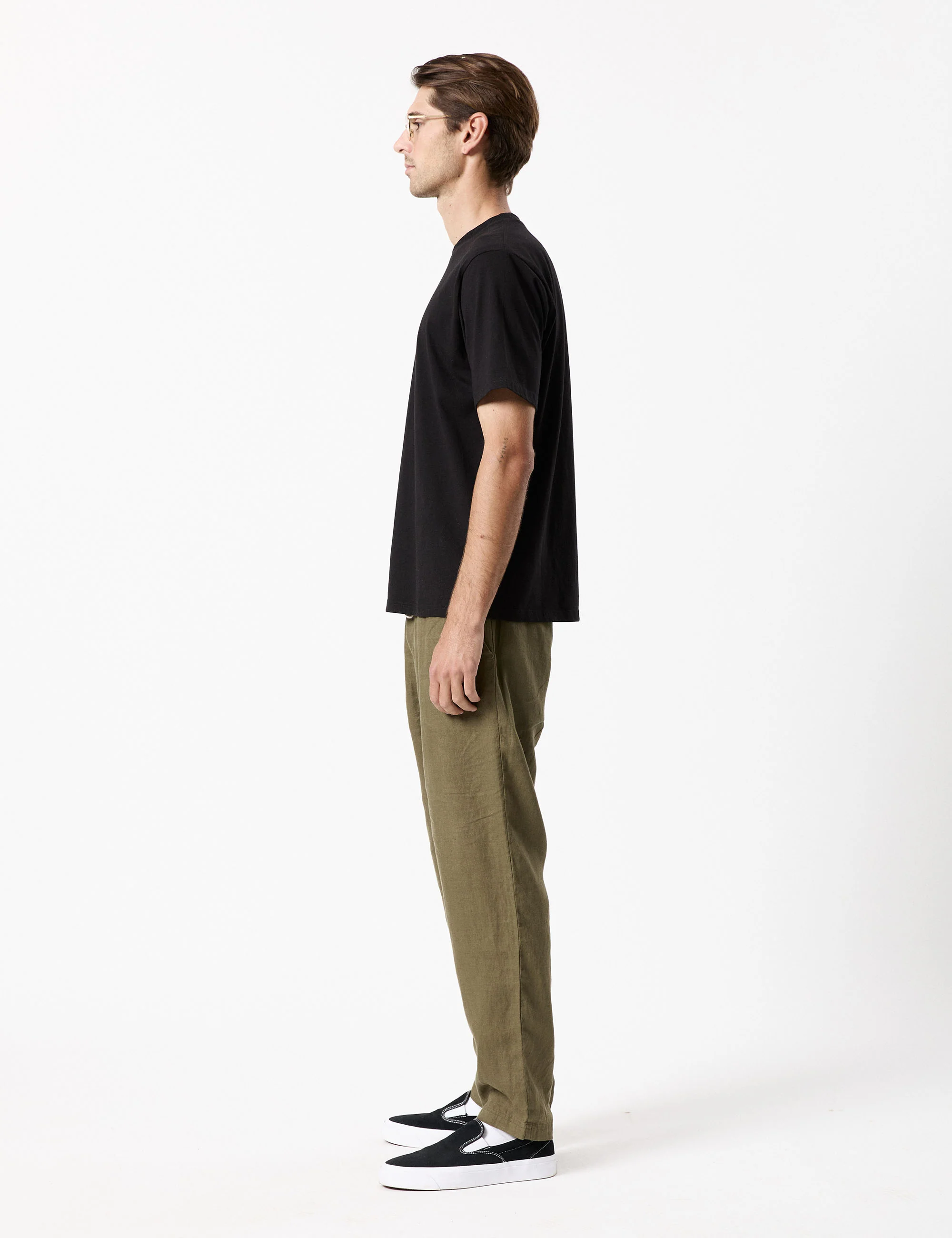 Burbank Linen Pant - Fatigue - Image 14