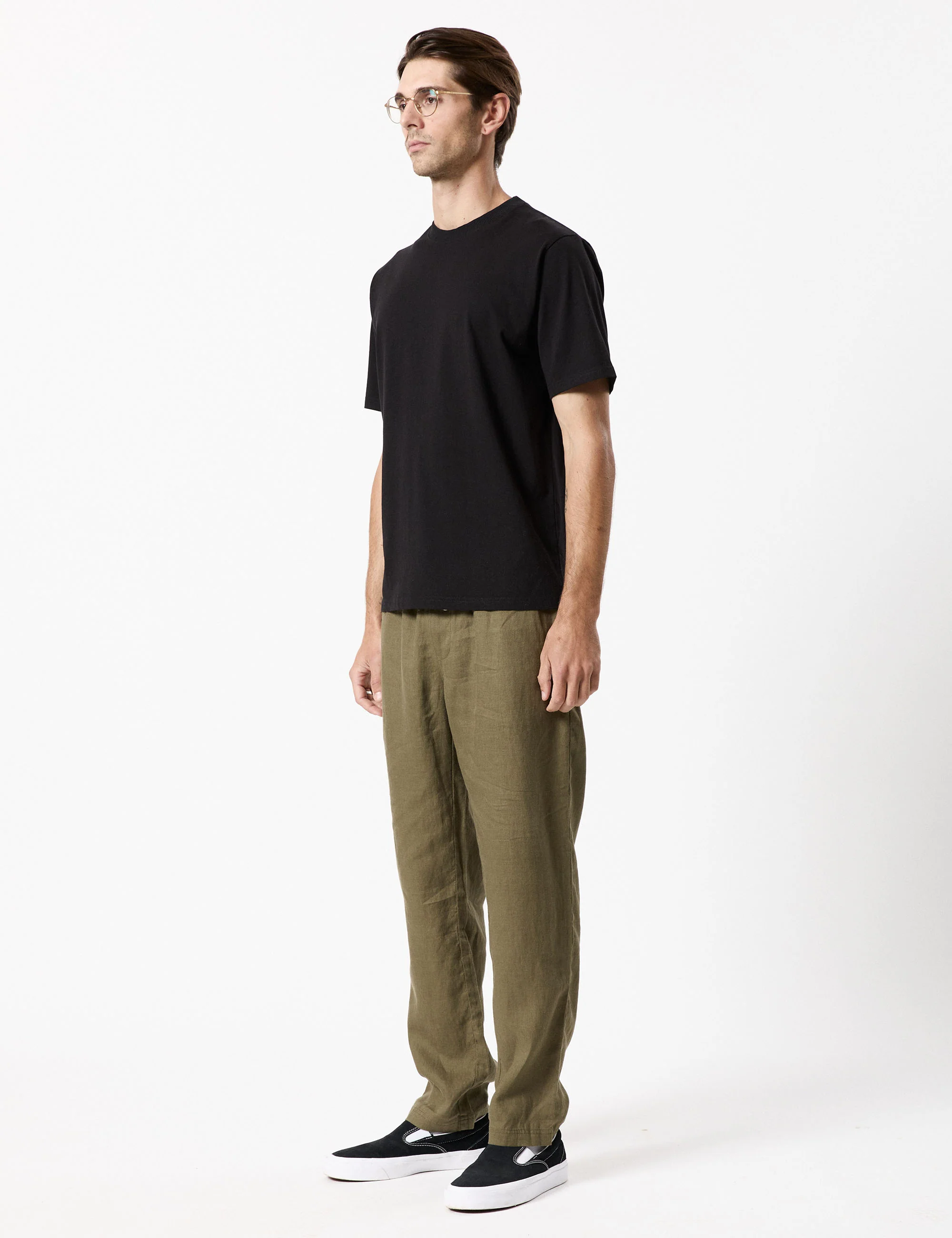 Burbank Linen Pant - Fatigue - Image 15