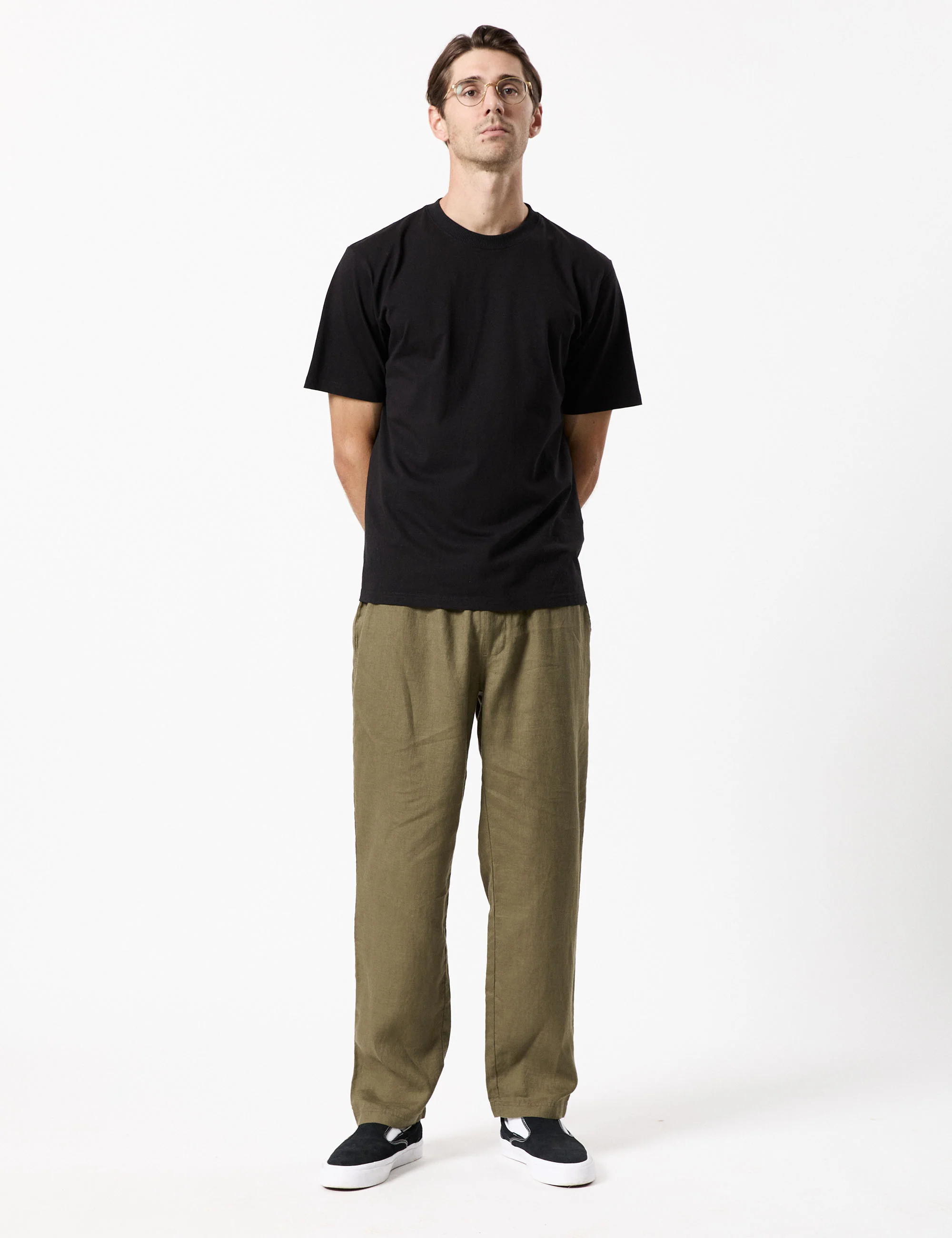 Burbank Linen Pant - Fatigue - Image 16