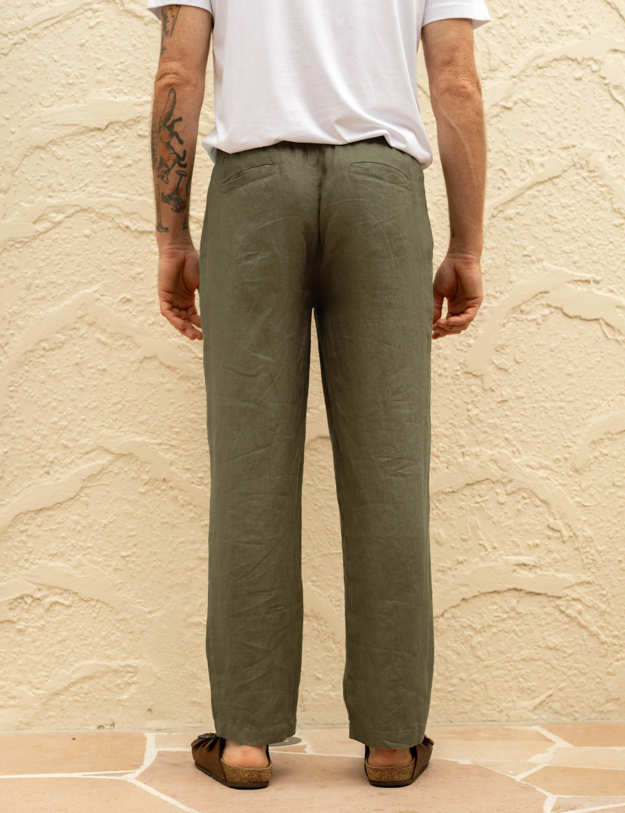 Burbank Linen Pant - Fatigue - Image 3