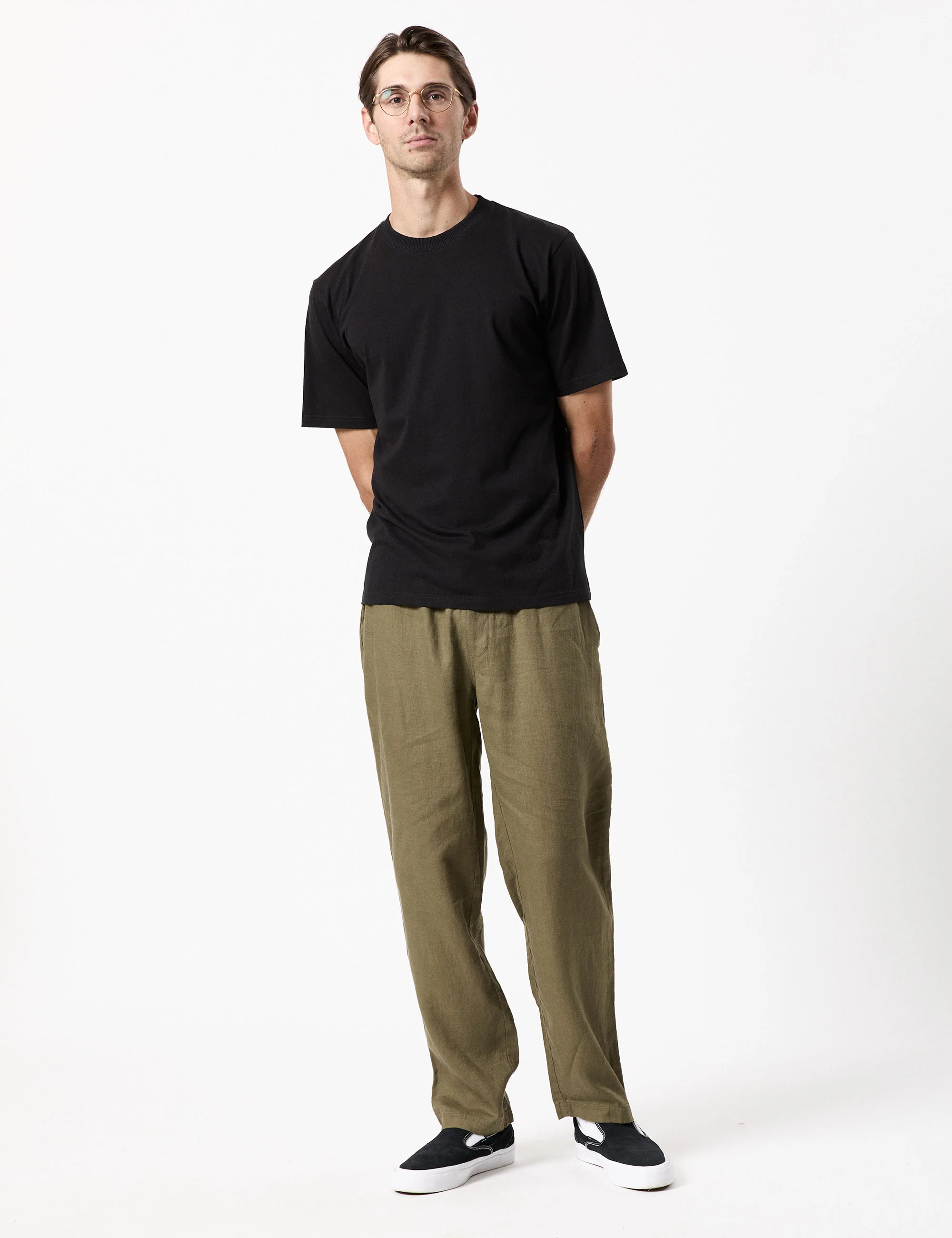 Burbank Linen Pant - Fatigue - Image 6