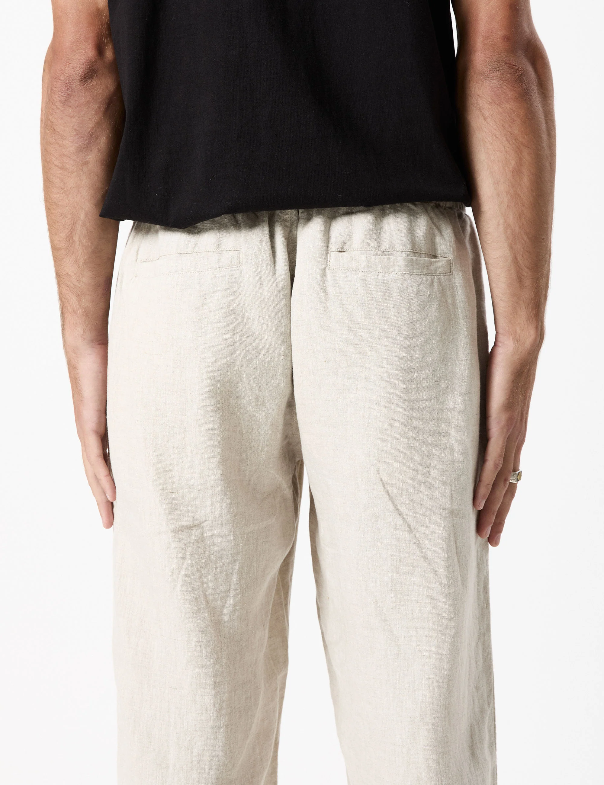 Burbank Linen Pant - Natural - Image 11