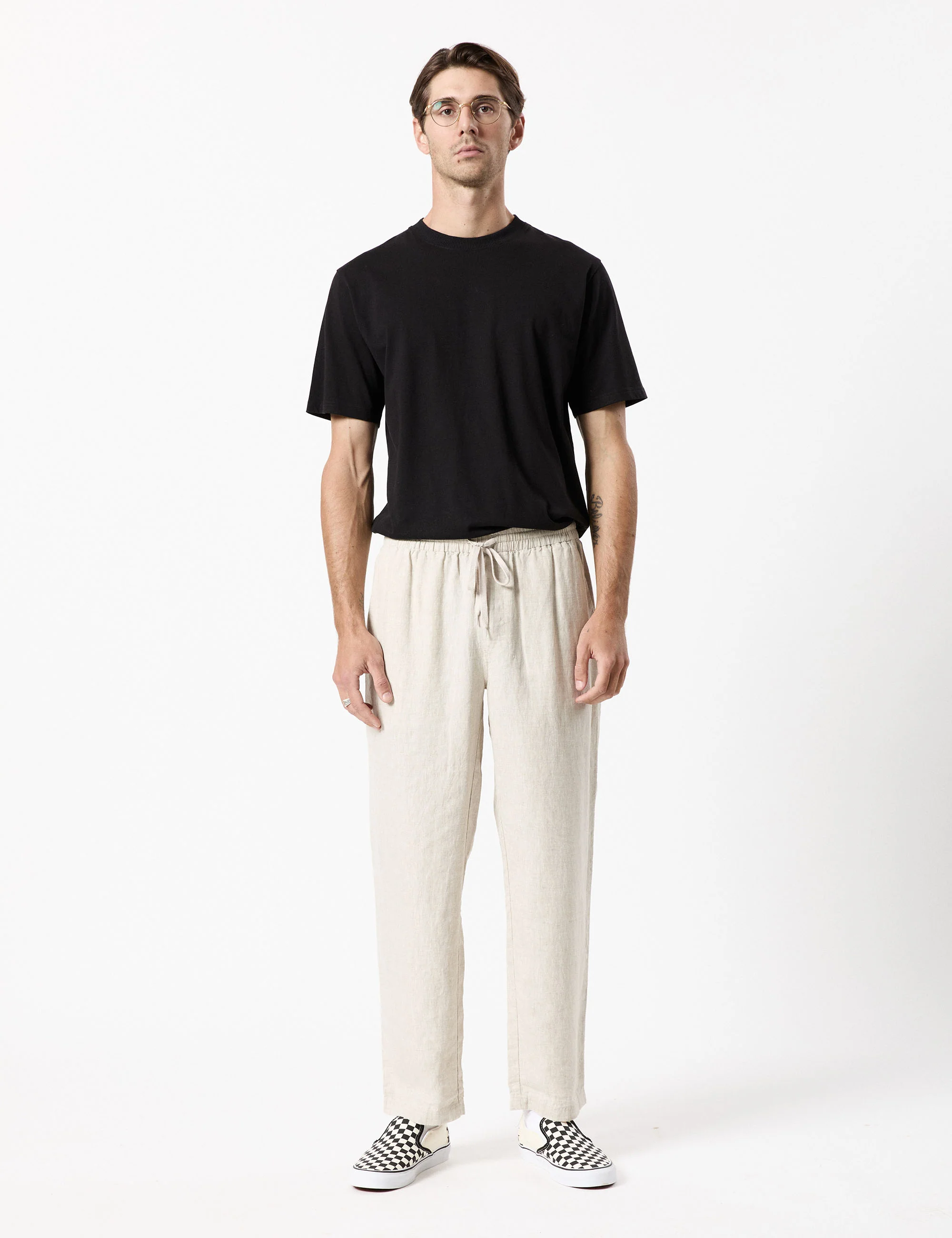 Burbank Linen Pant - Natural - Image 12