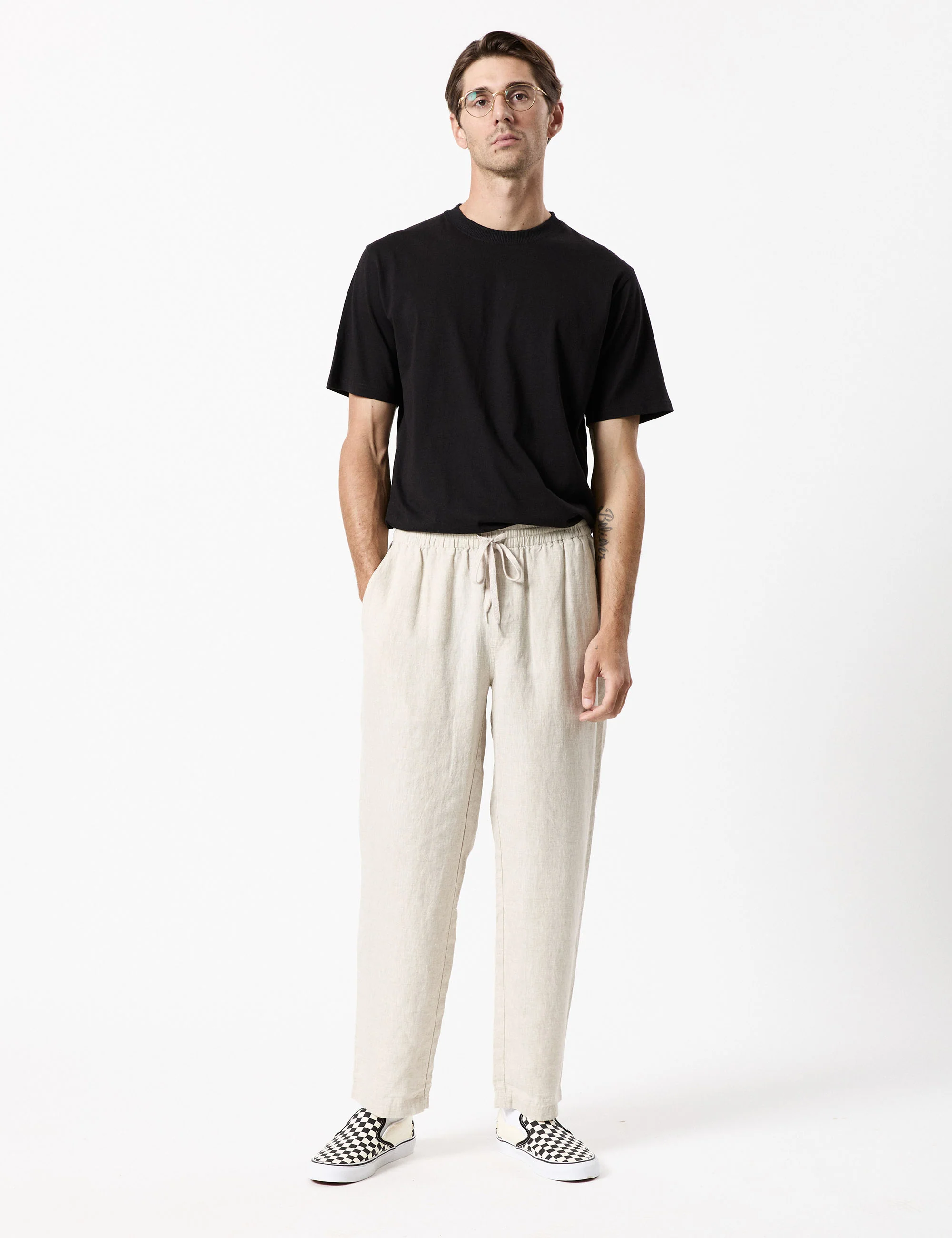 Burbank Linen Pant - Natural - Image 13
