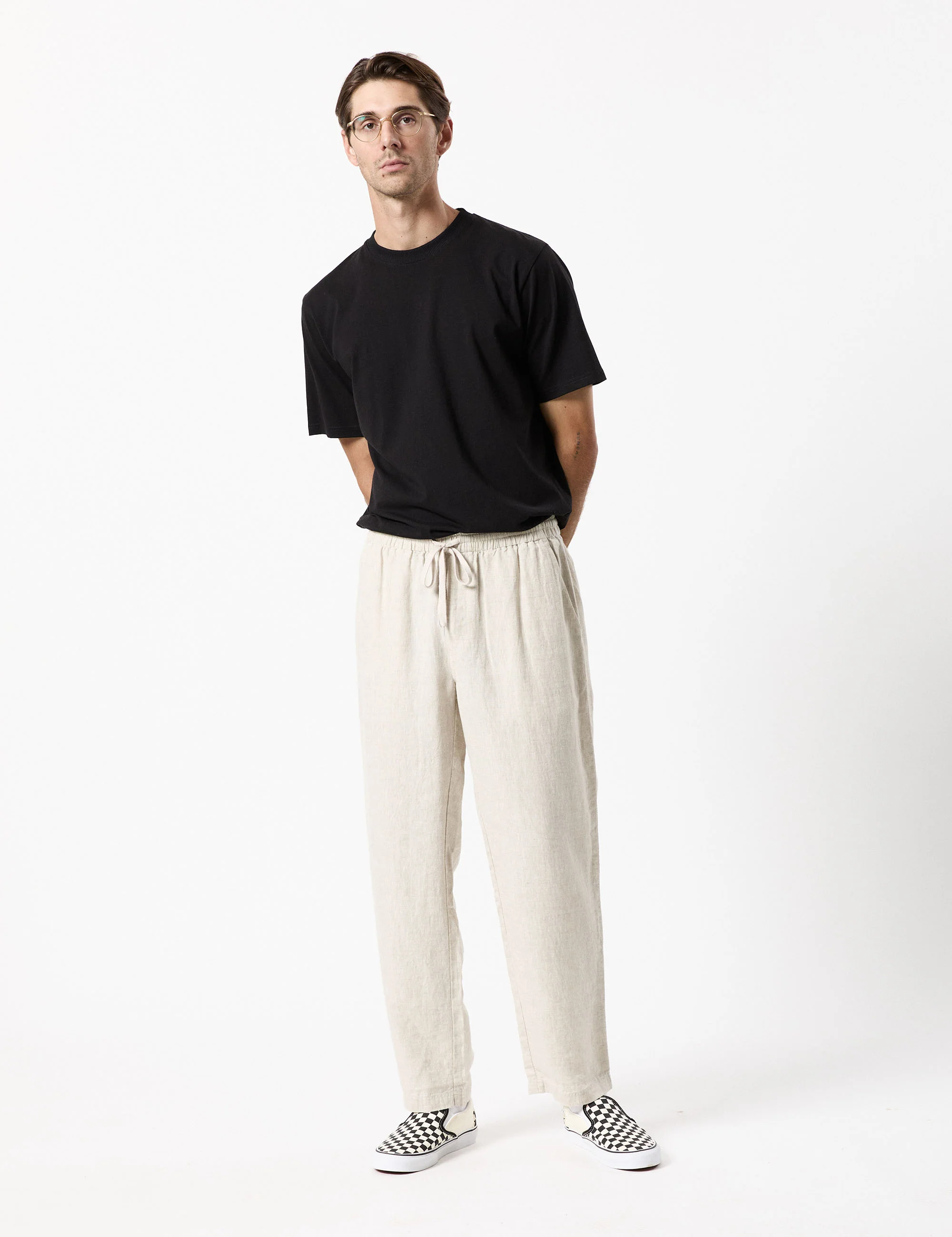 Burbank Linen Pant - Natural - Image 14