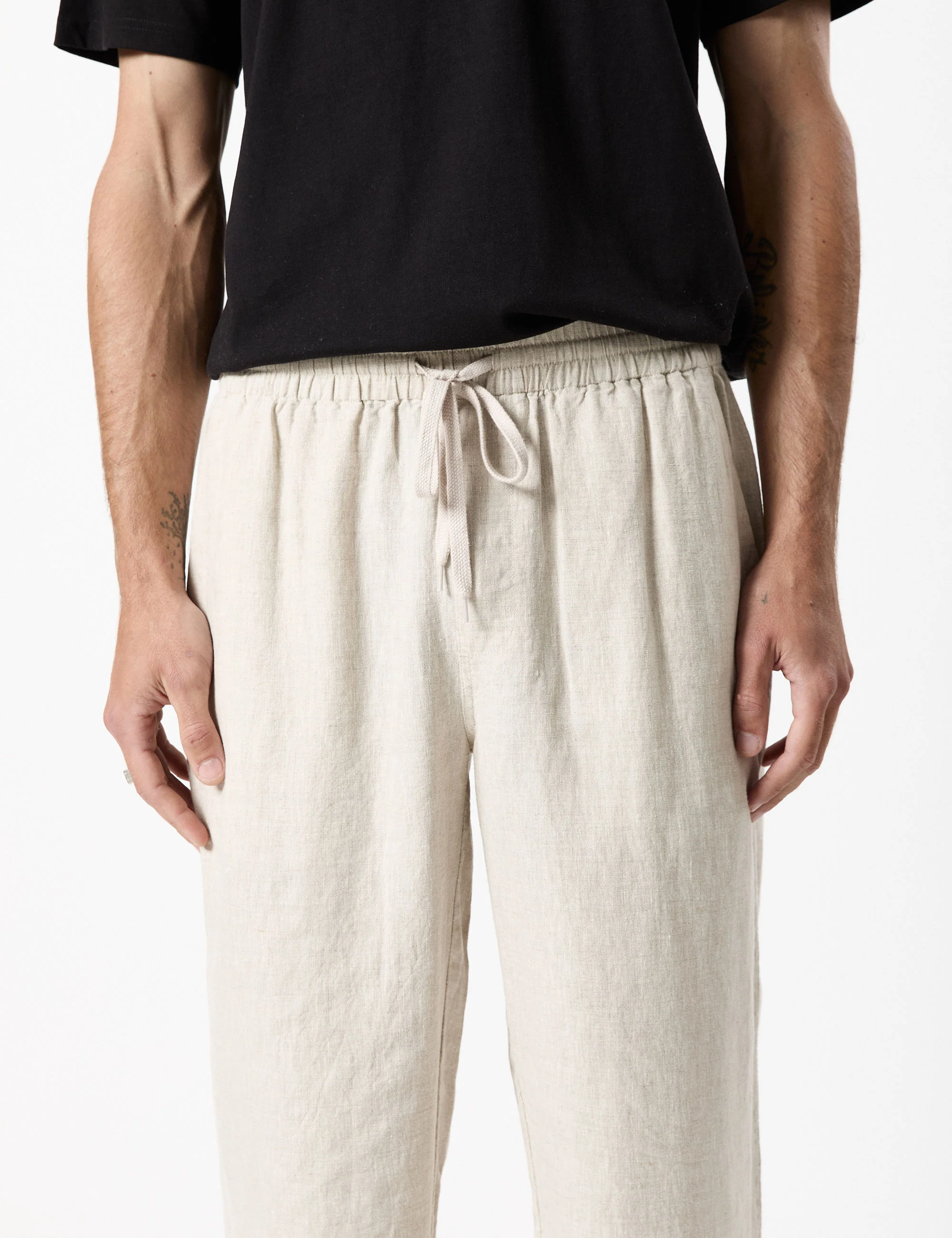 Burbank Linen Pant - Natural - Image 7