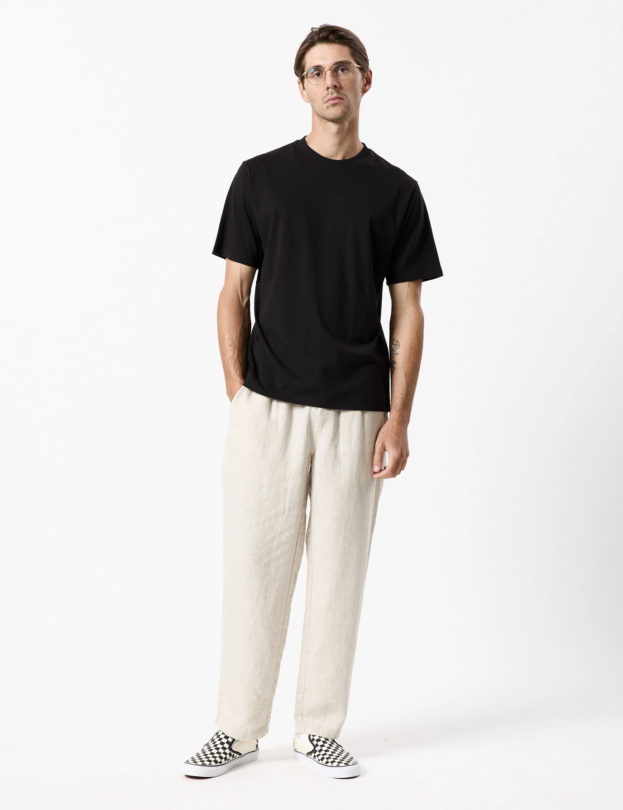 Burbank Linen Pant - Natural - Image 9