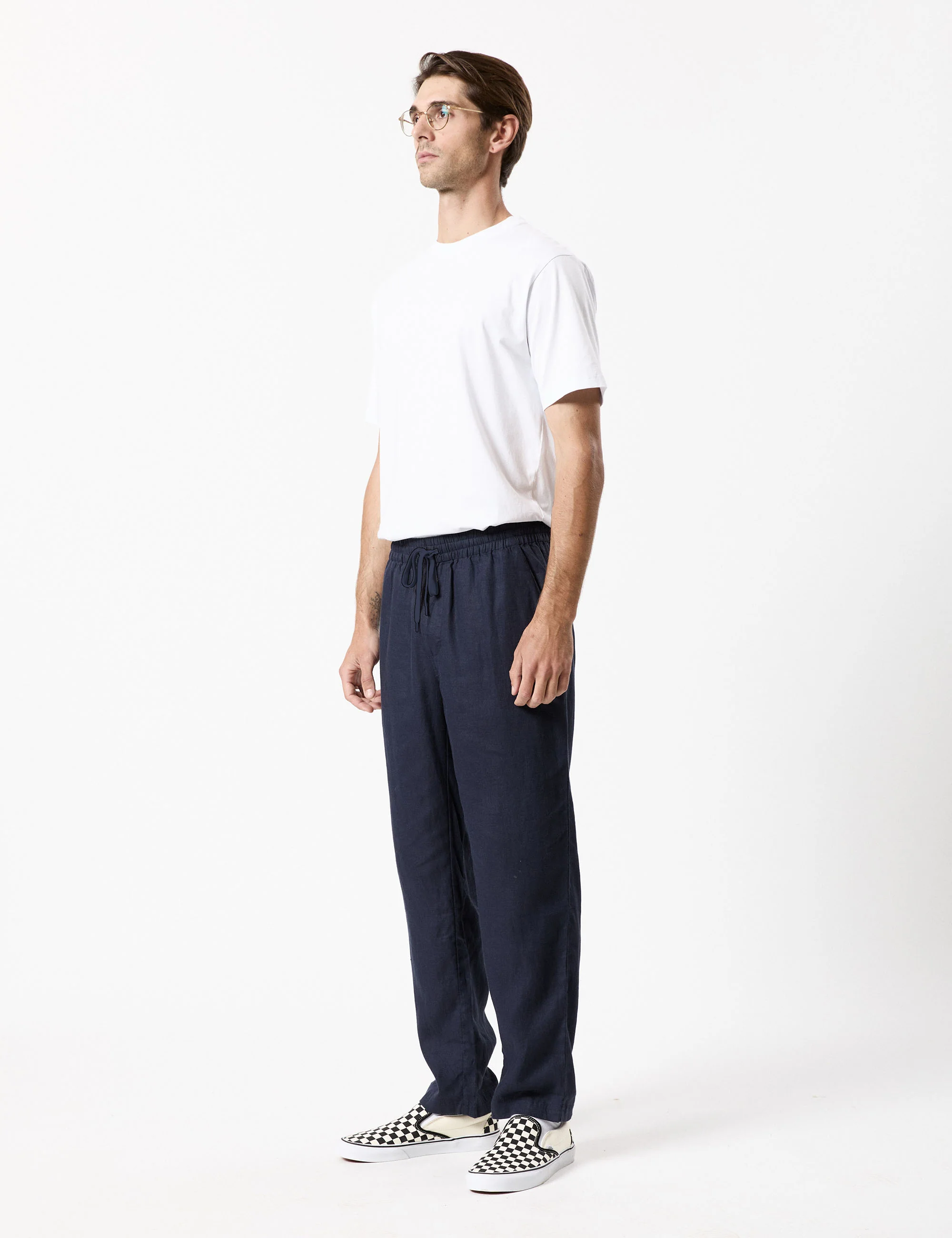 Burbank Linen Pant - Navy - Image 10