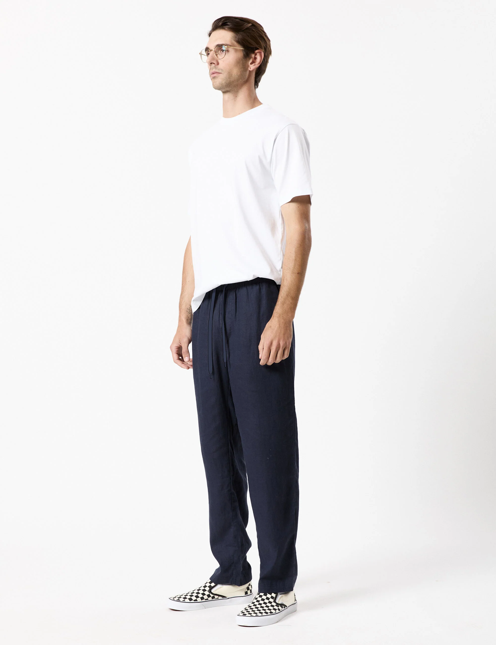 Burbank Linen Pant - Navy - Image 14