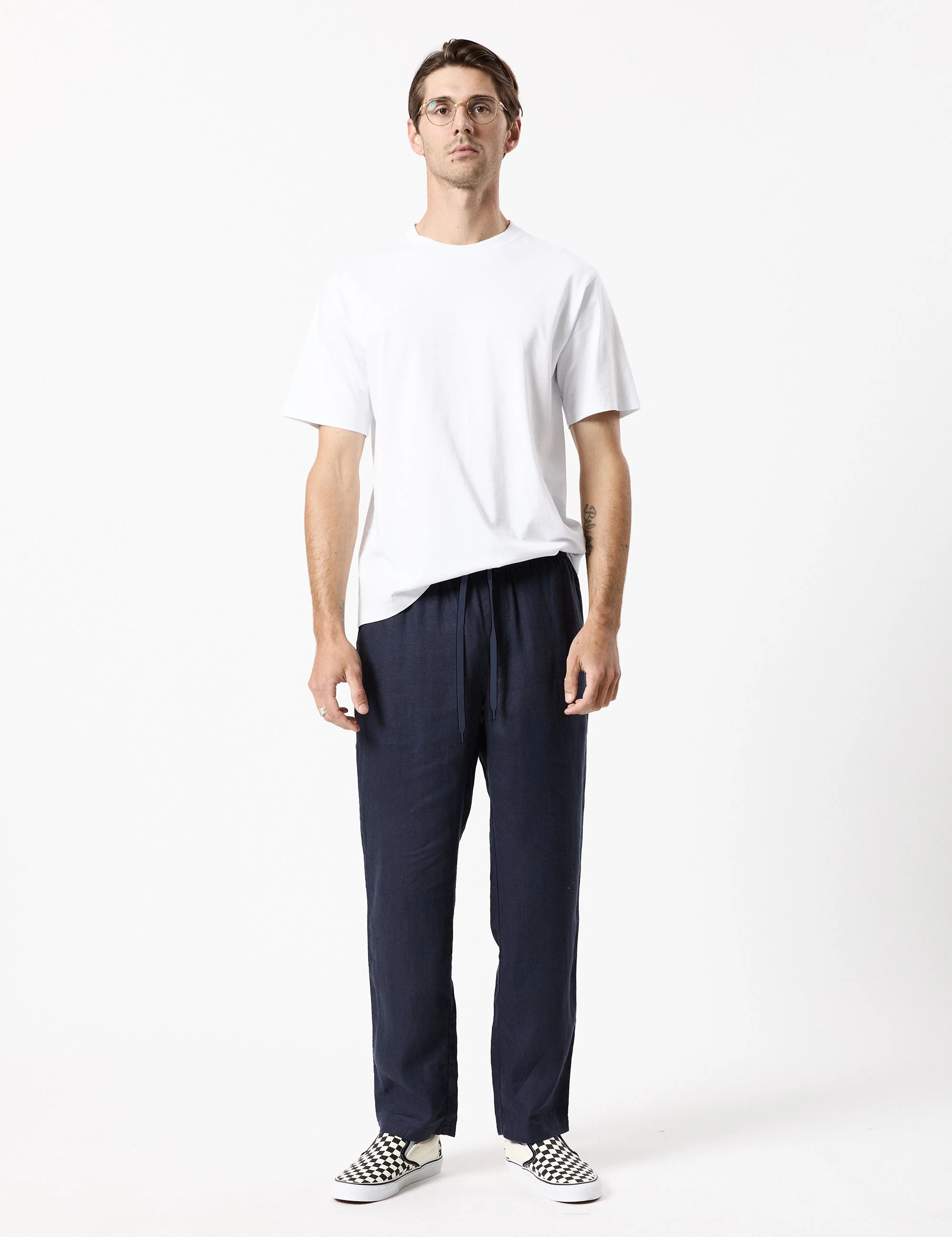 Burbank Linen Pant - Navy - Image 16