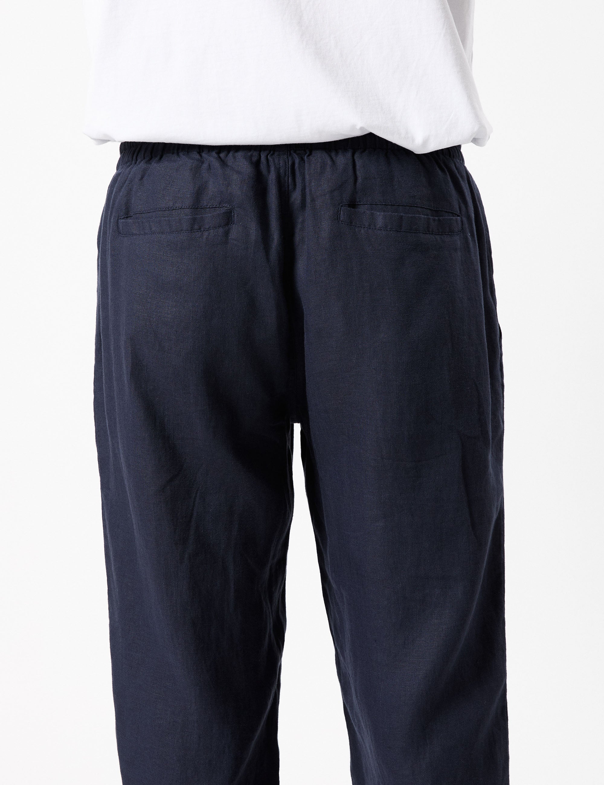 Burbank Linen Pant - Navy - Image 7