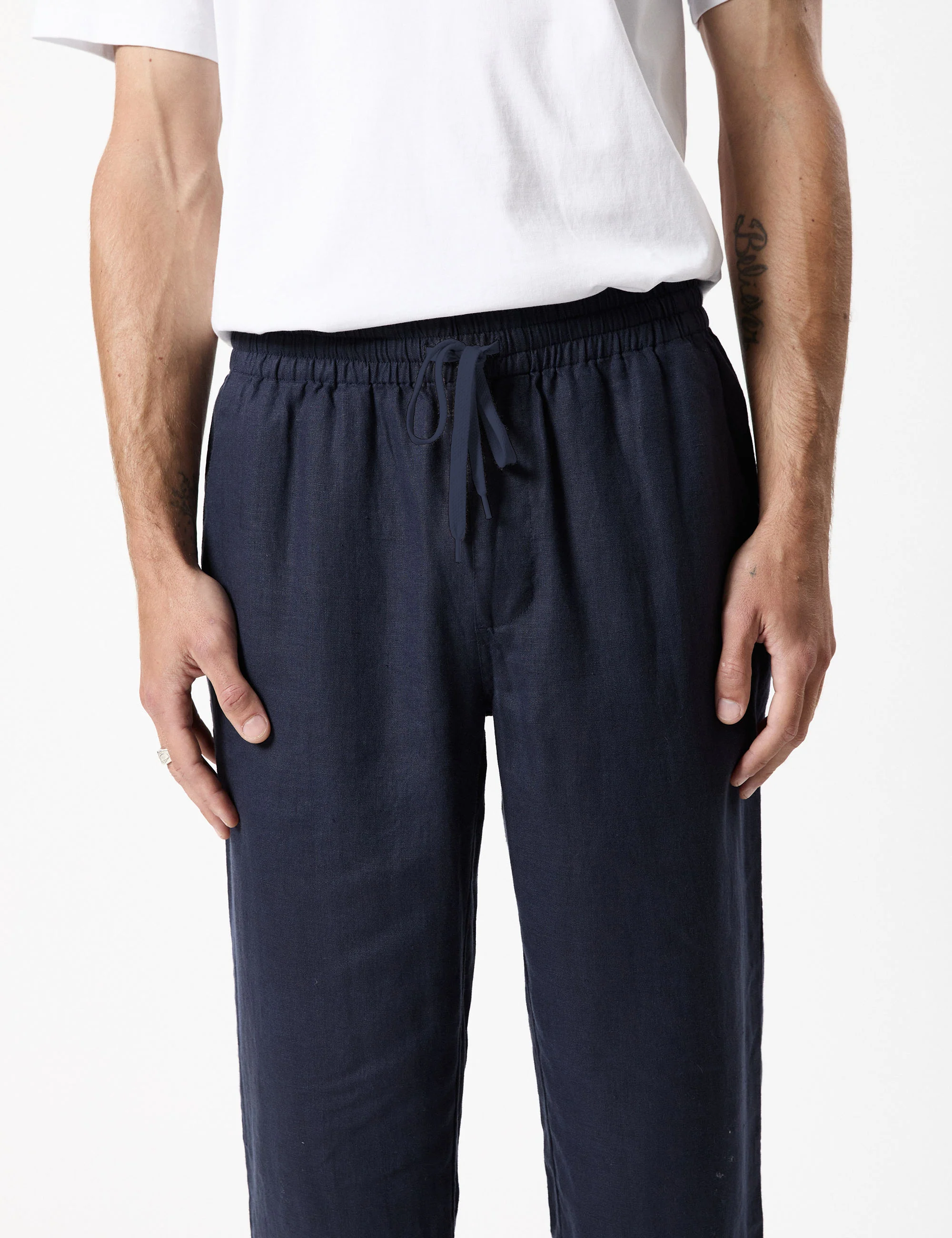 Burbank Linen Pant - Navy - Image 8