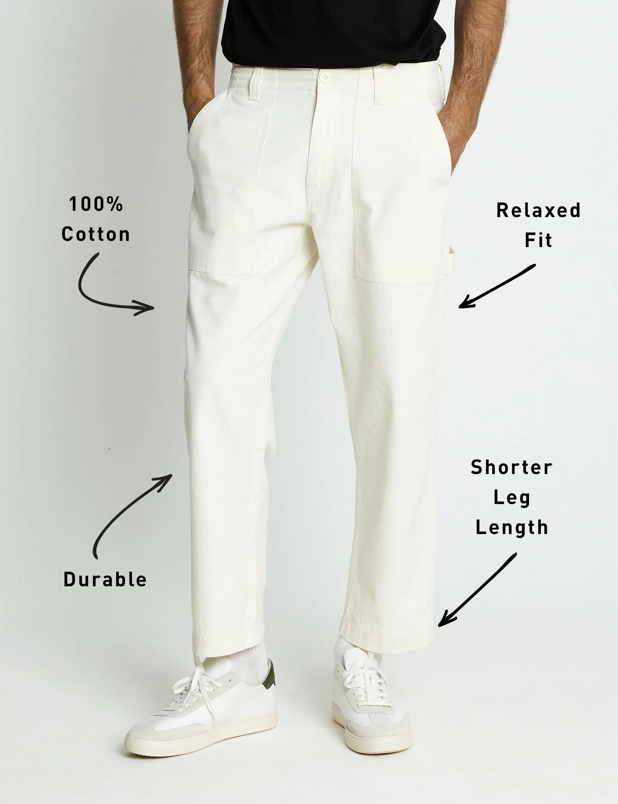 Carpenter Pant - Off White - Image 5