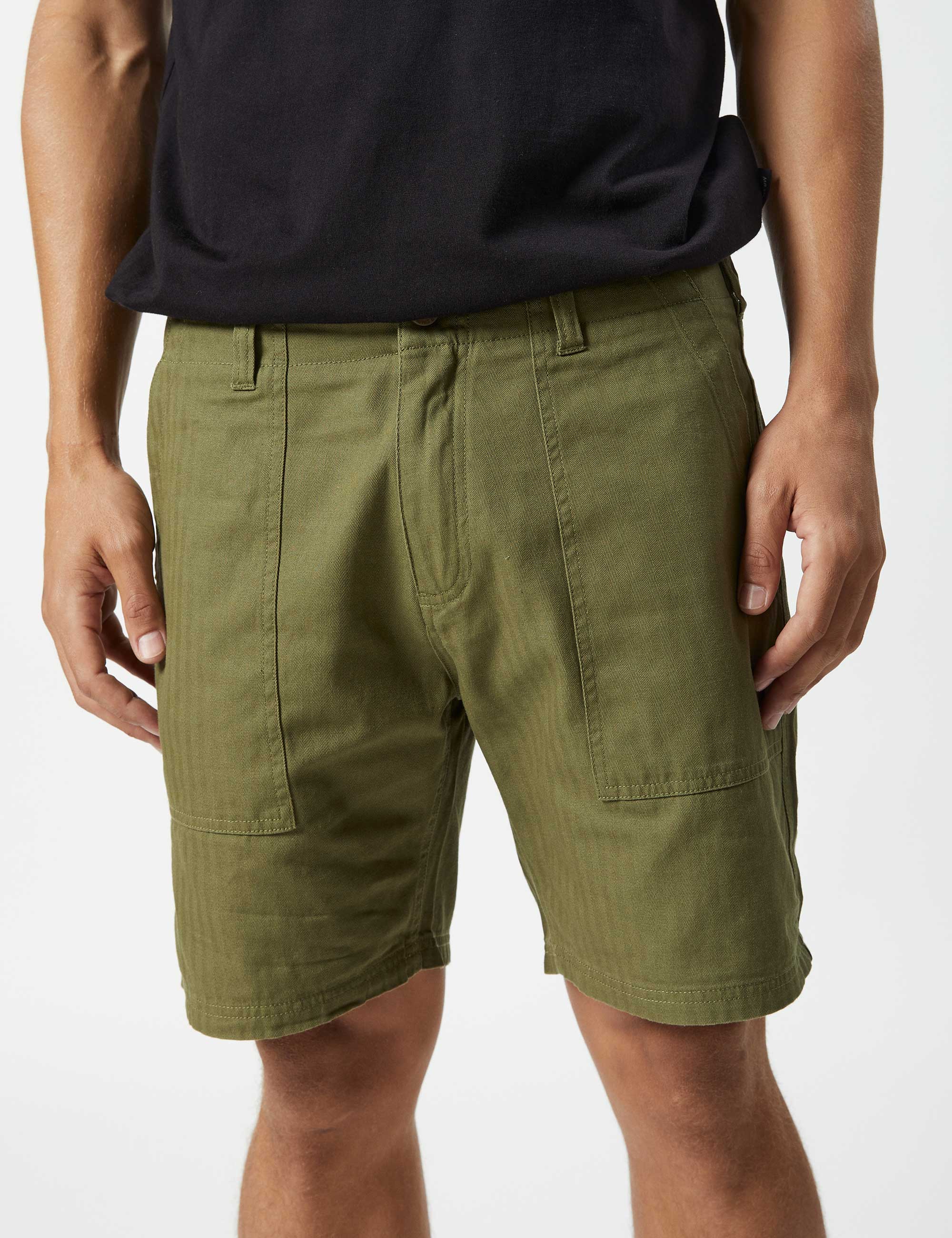 Carpenter Walk Short - Washed Army - Image 4