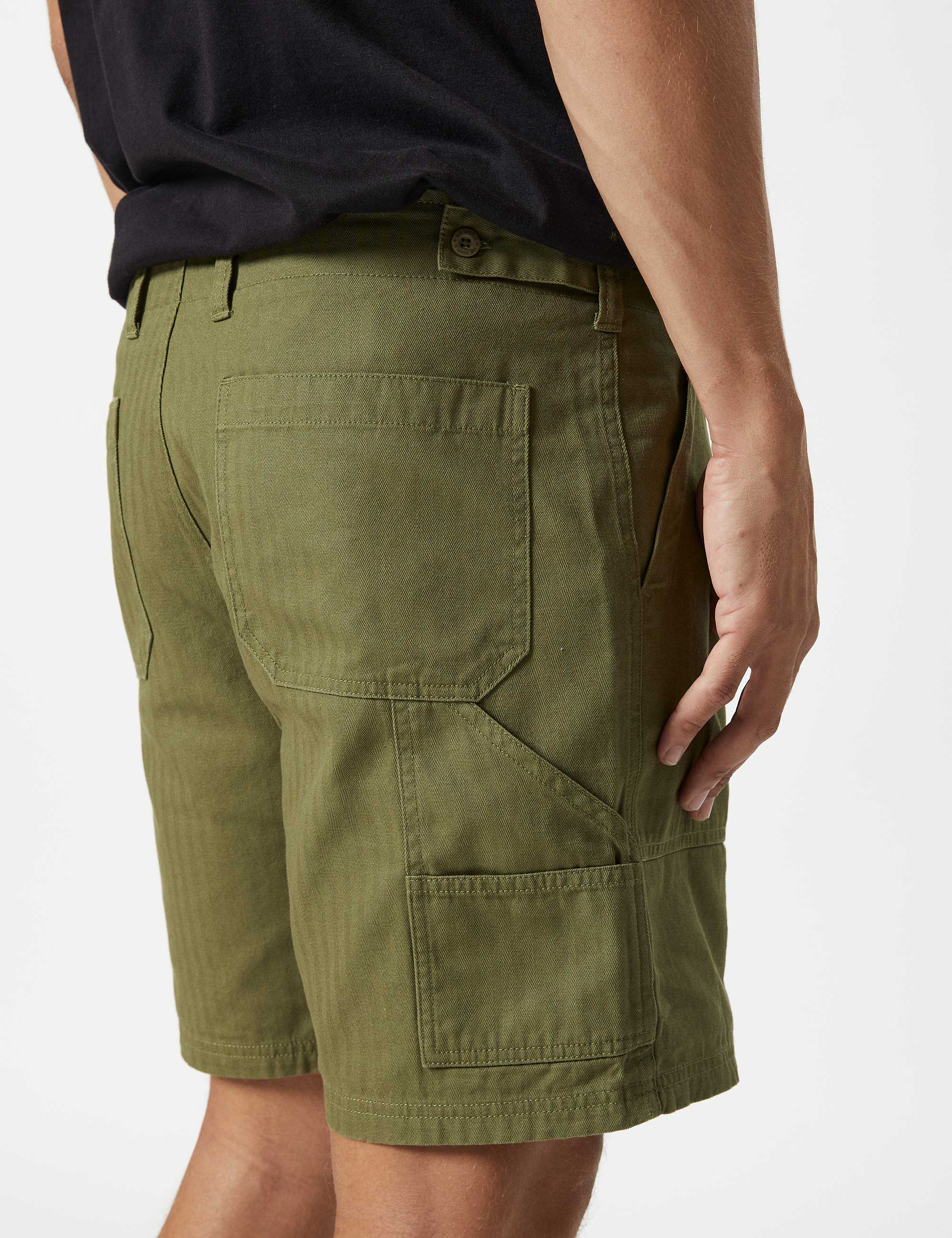 Carpenter Walk Short - Washed Army - Image 7