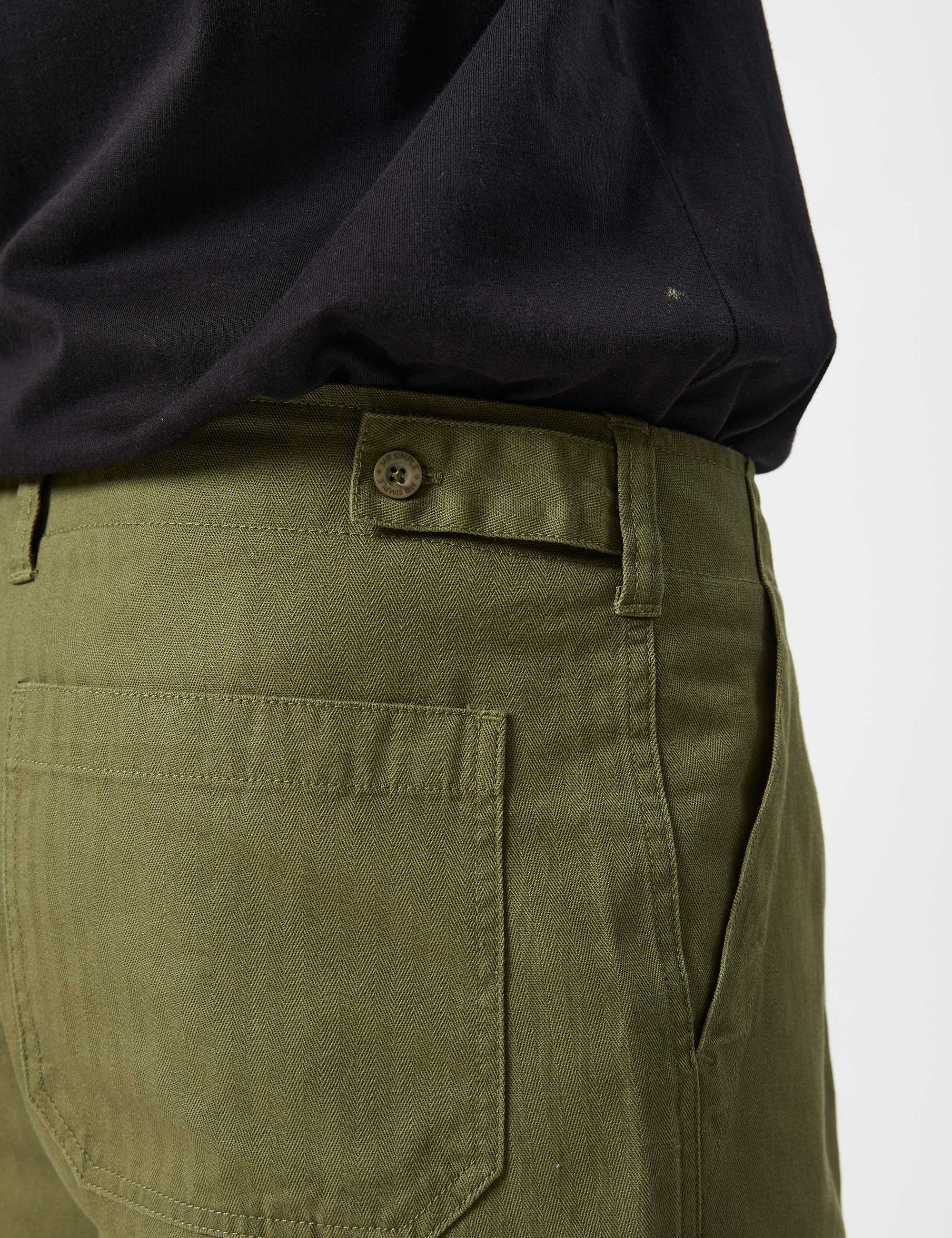 Carpenter Walk Short - Washed Army - Image 9