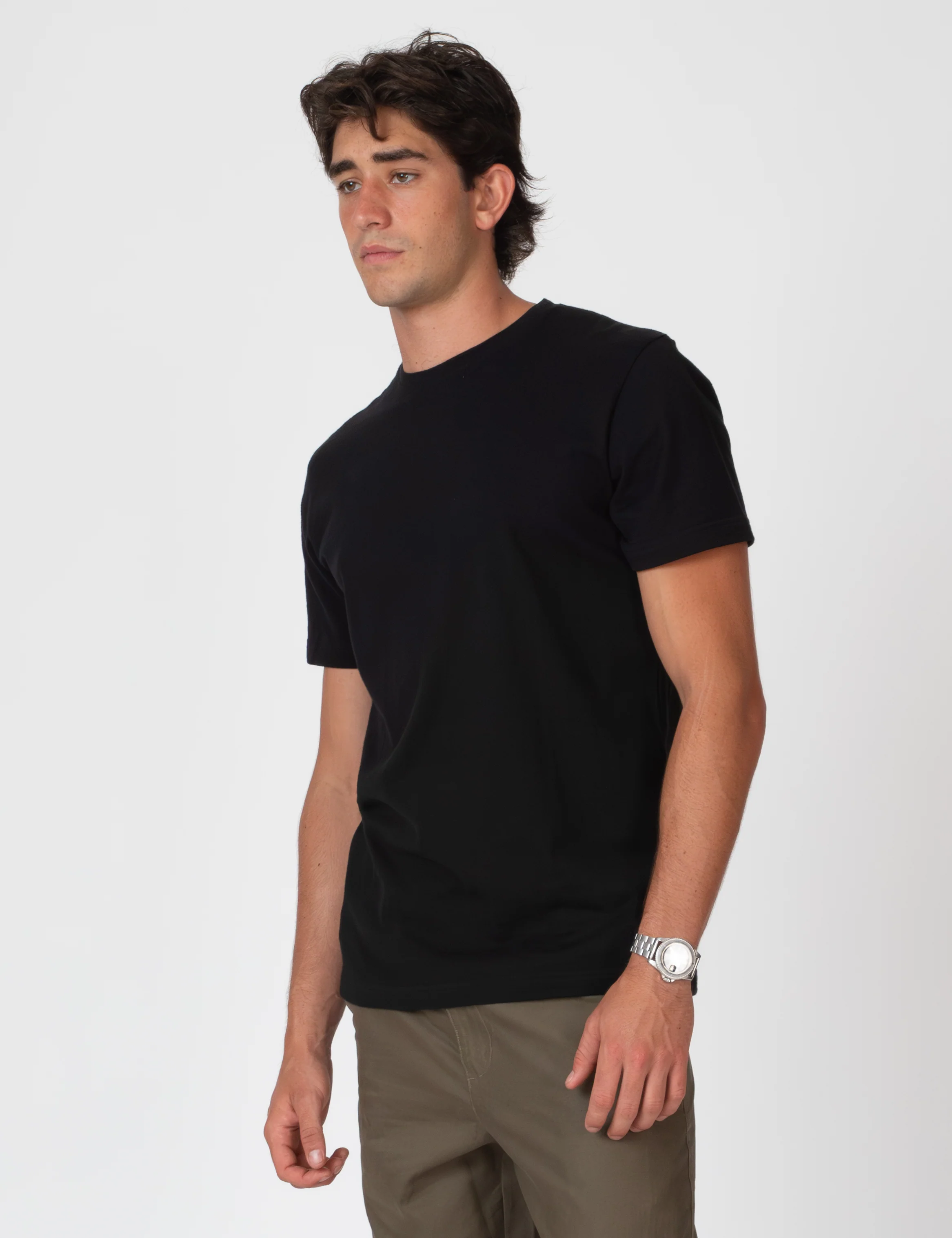 Cashmere Reginald Short Sleeve Tee - Black - Image 2