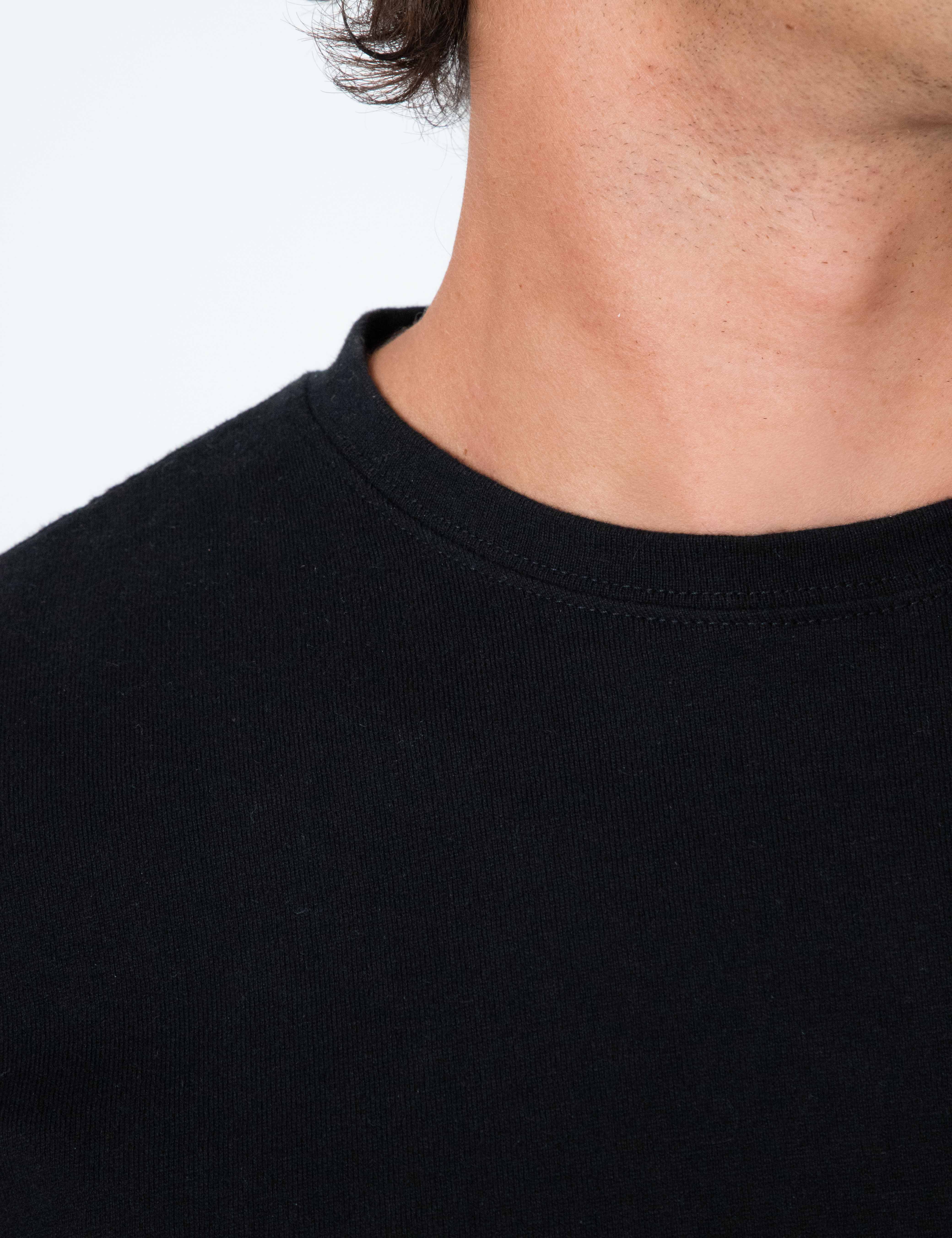Cashmere Reginald Short Sleeve Tee - Black - Image 3