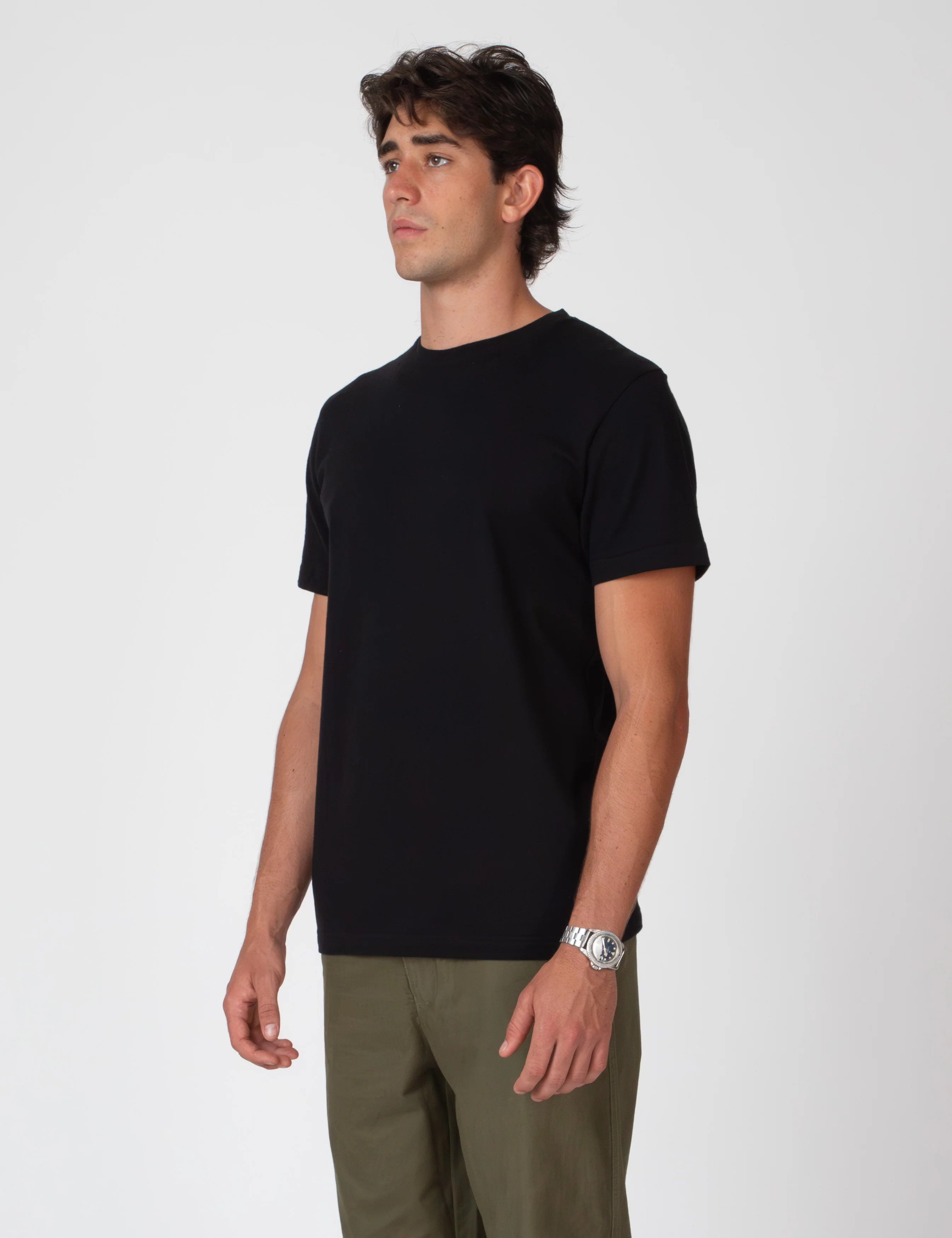 Cashmere Reginald Short Sleeve Tee - Black - Image 5