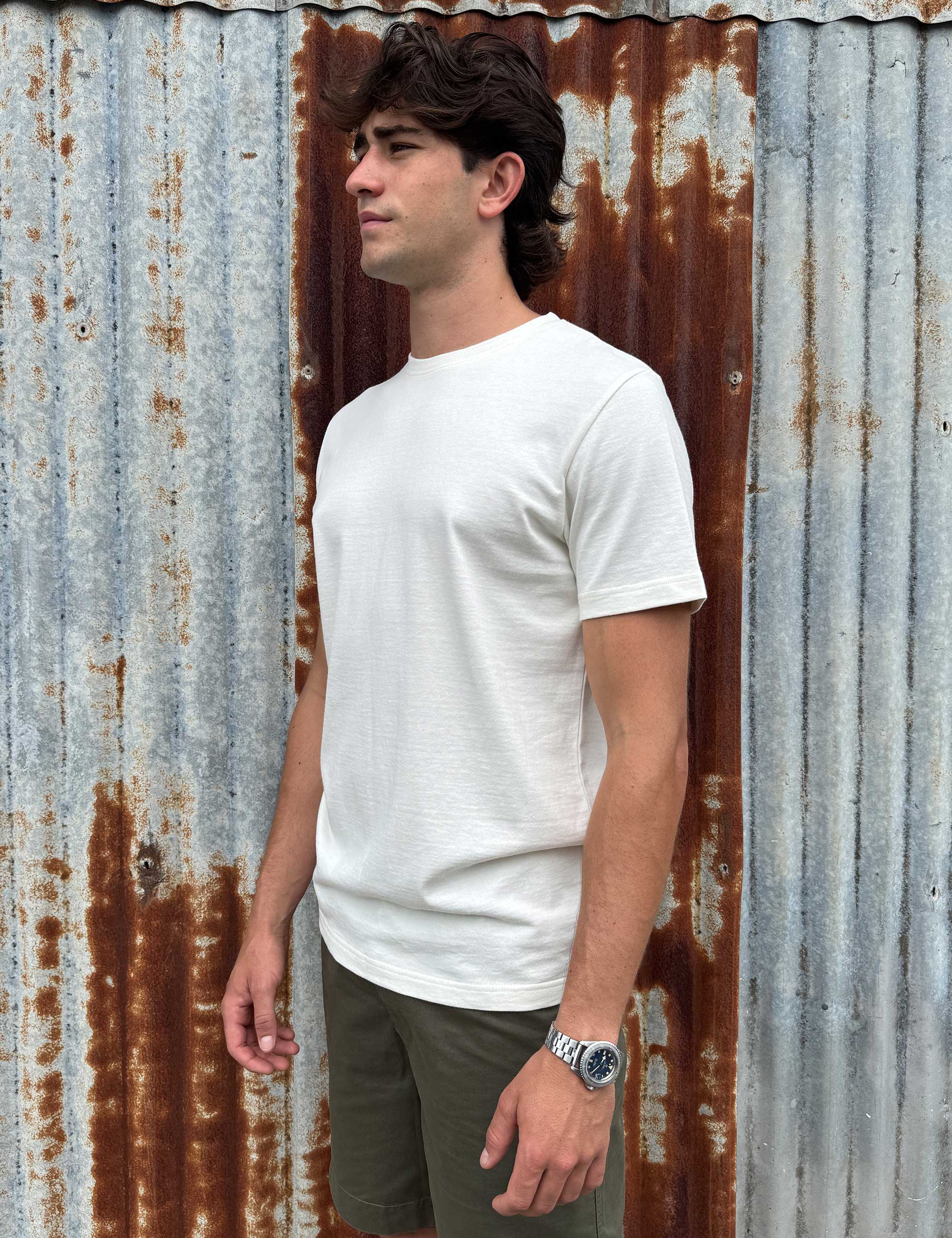 Cashmere Reginald Short Sleeve Tee - Natural - Image 2
