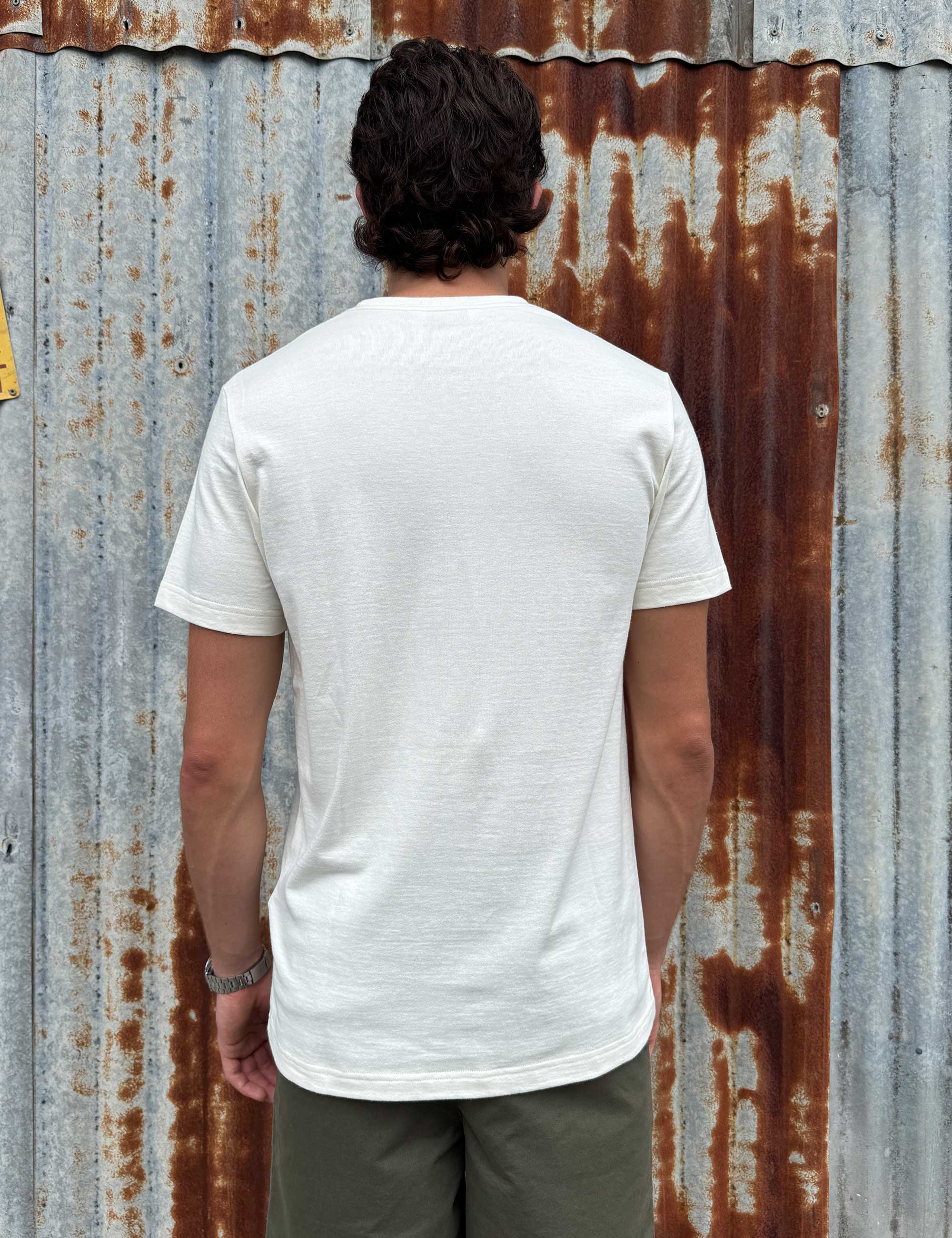 Cashmere Reginald Short Sleeve Tee - Natural - Image 3