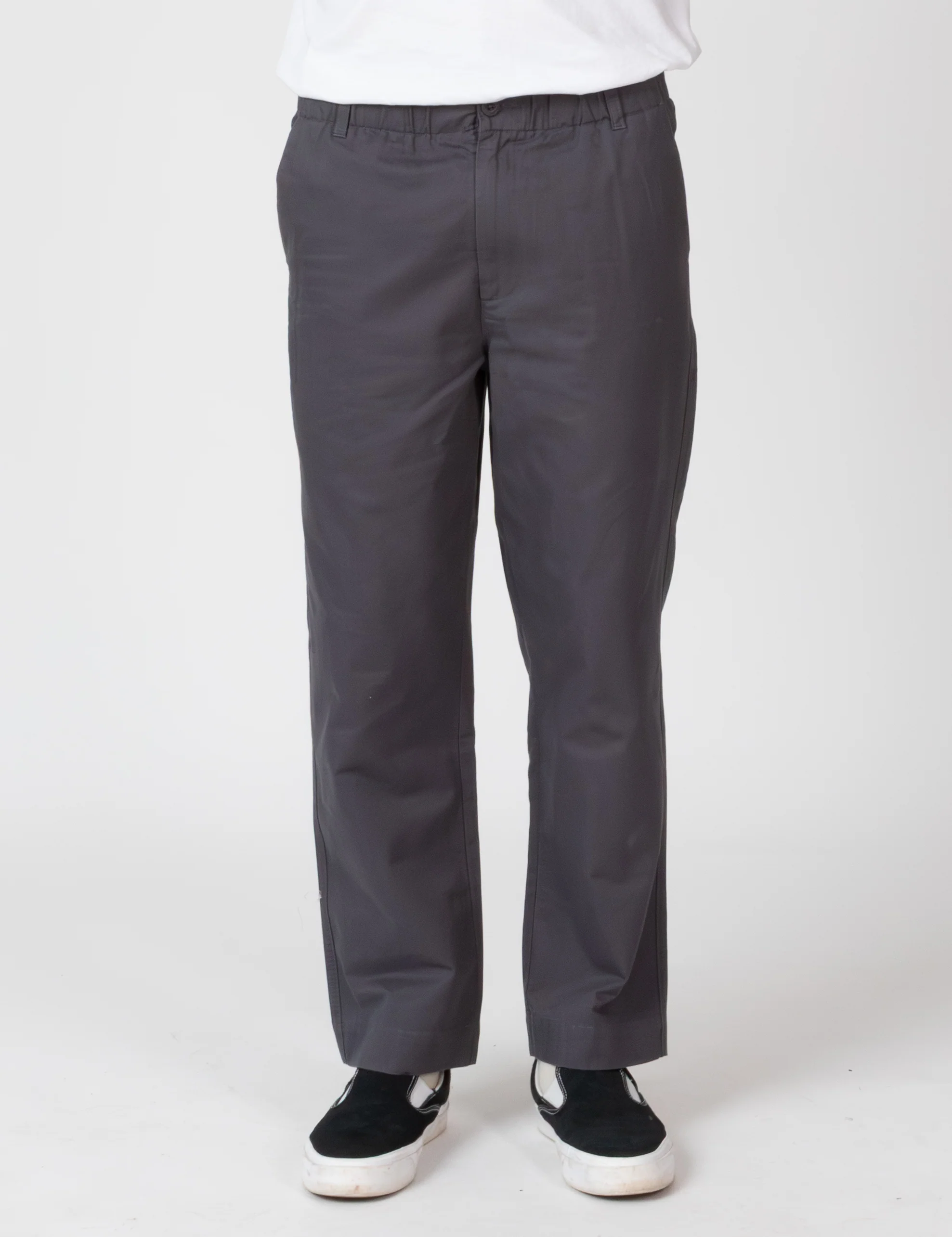 Chad Elastic Waist Relaxed Pant - Charcoal - Image 14