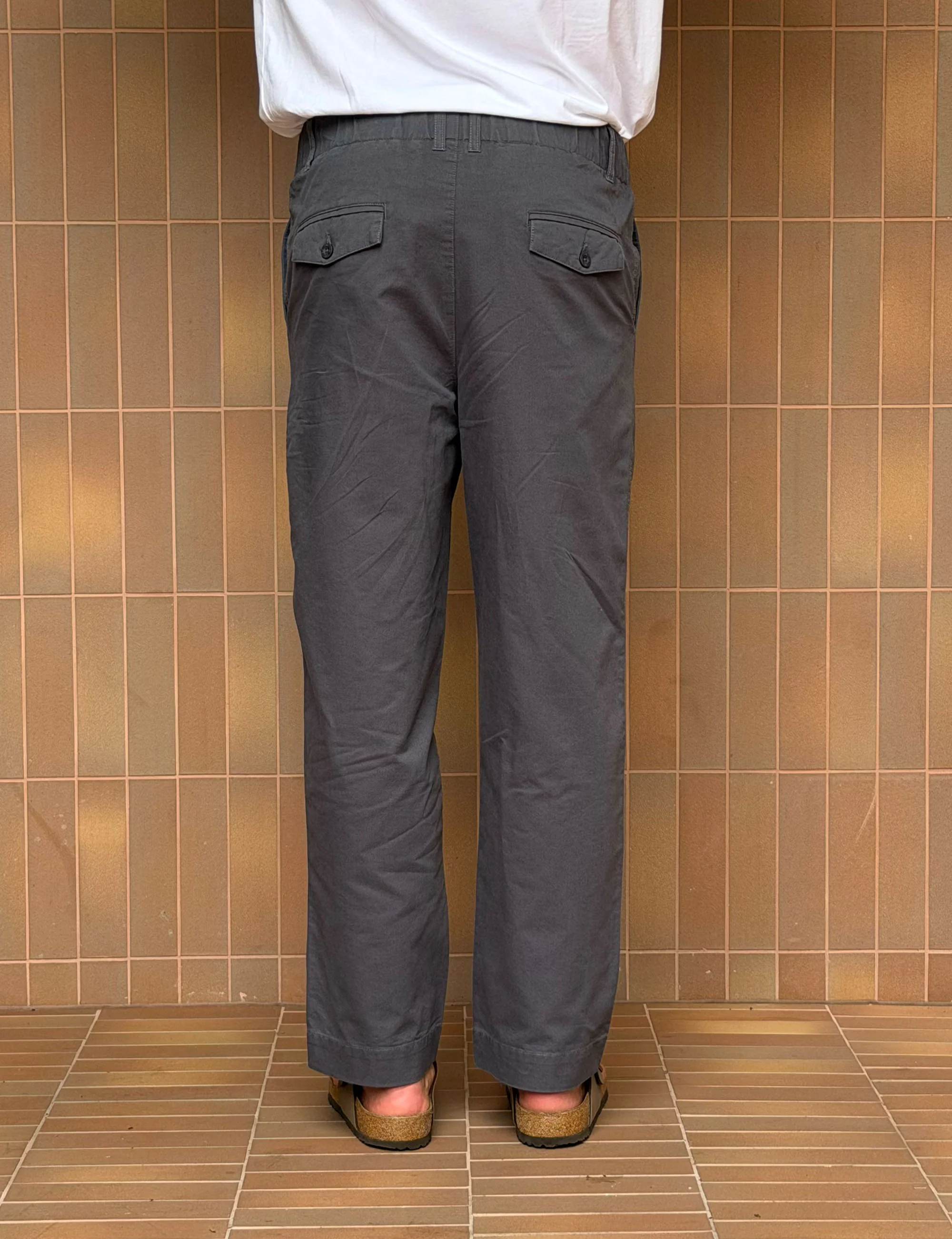 Chad Elastic Waist Relaxed Pant - Charcoal - Image 9
