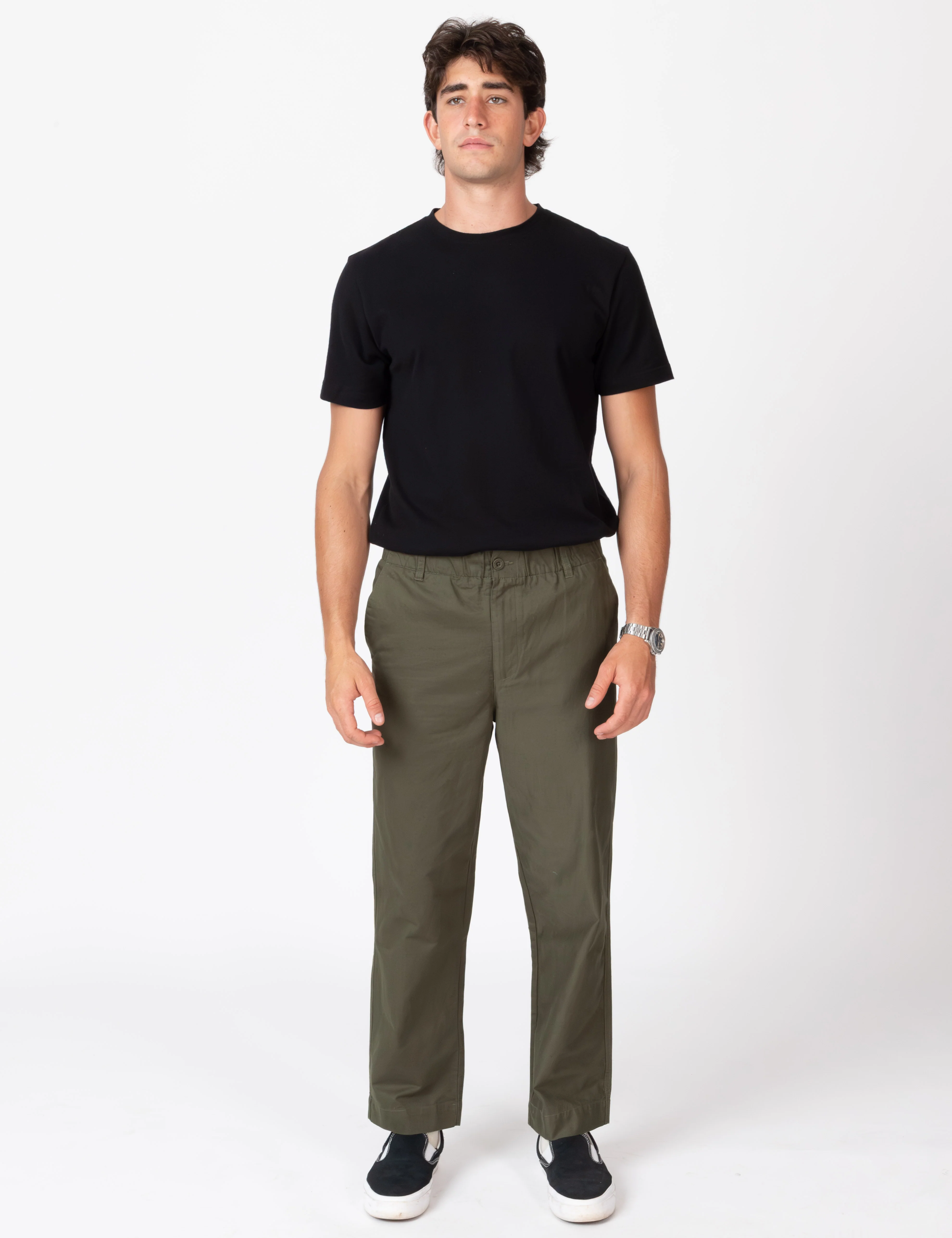Chad Elastic Waist Relaxed Pant - Fatigue - Image 11