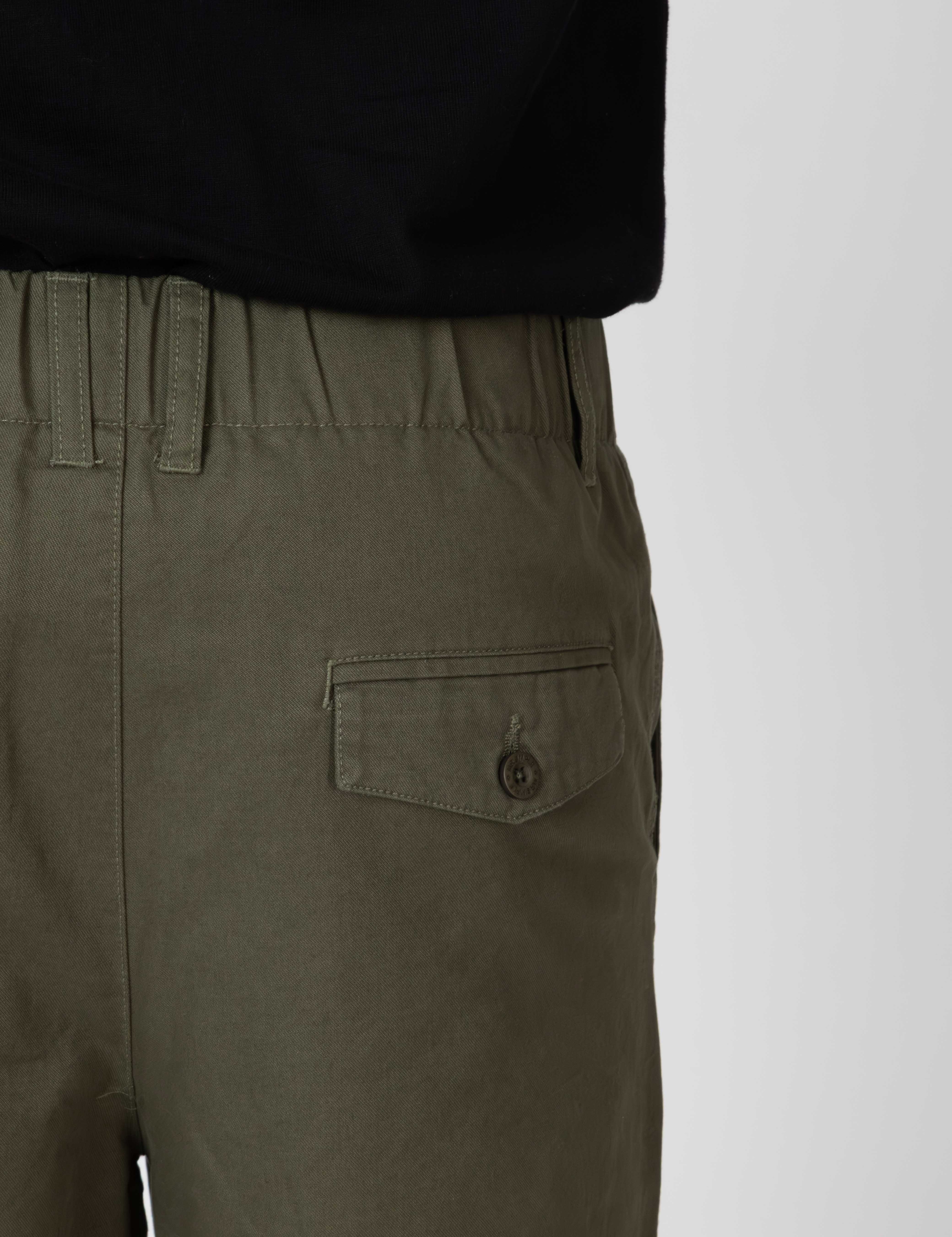 Chad Elastic Waist Relaxed Pant - Fatigue - Image 13