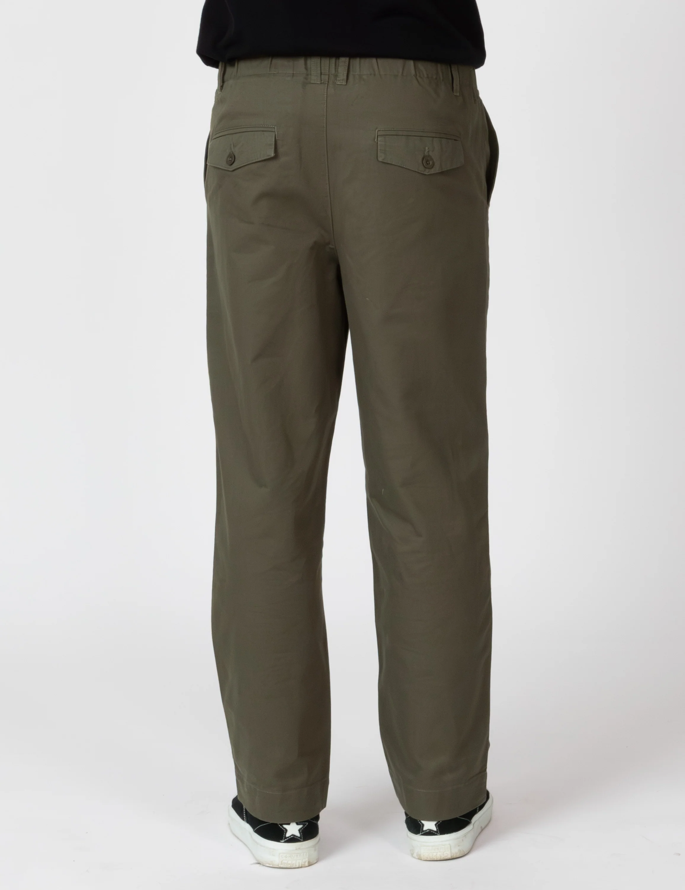 Chad Elastic Waist Relaxed Pant - Fatigue - Image 8