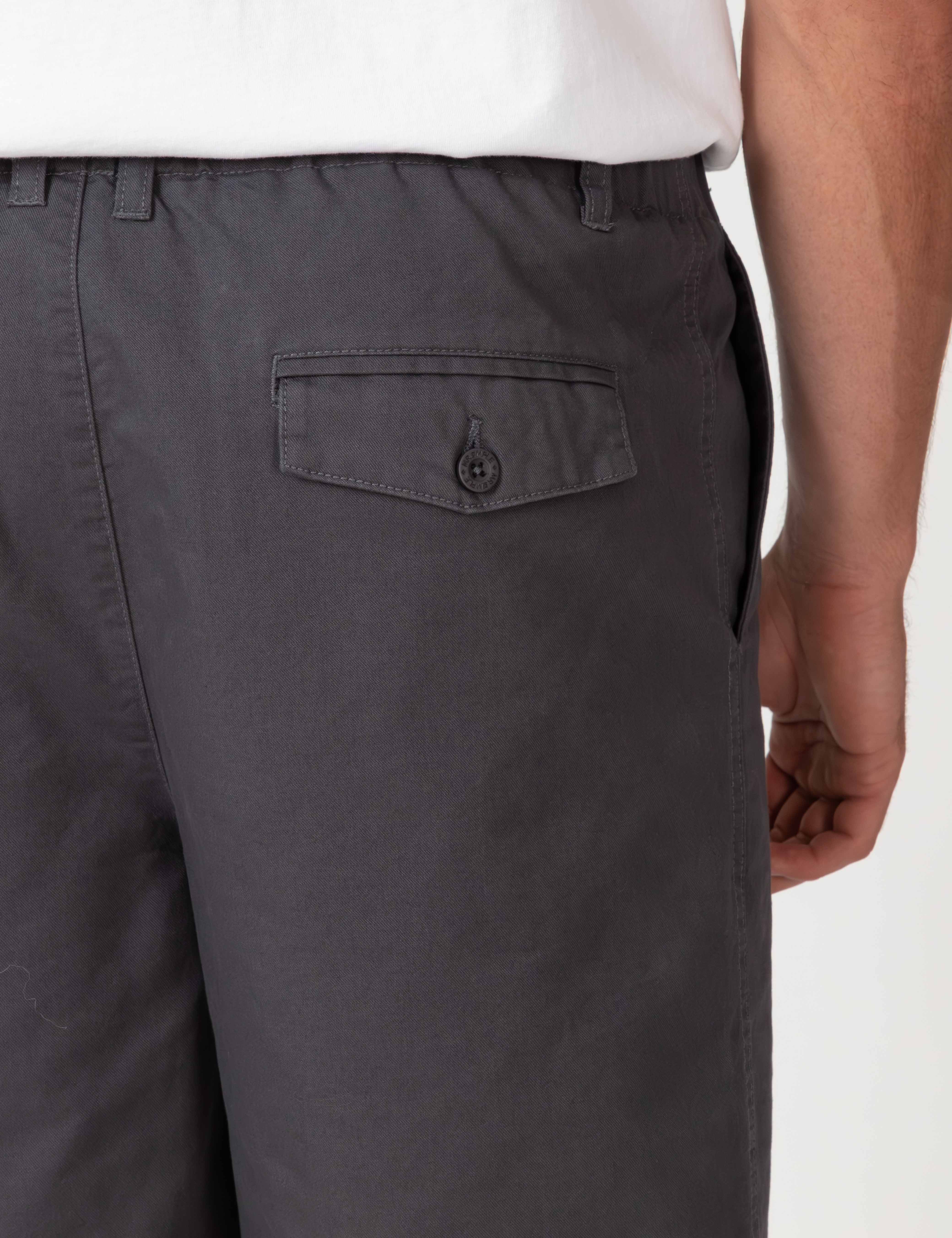 Chad Elastic Waist Relaxed Short - Charcoal - Image 11