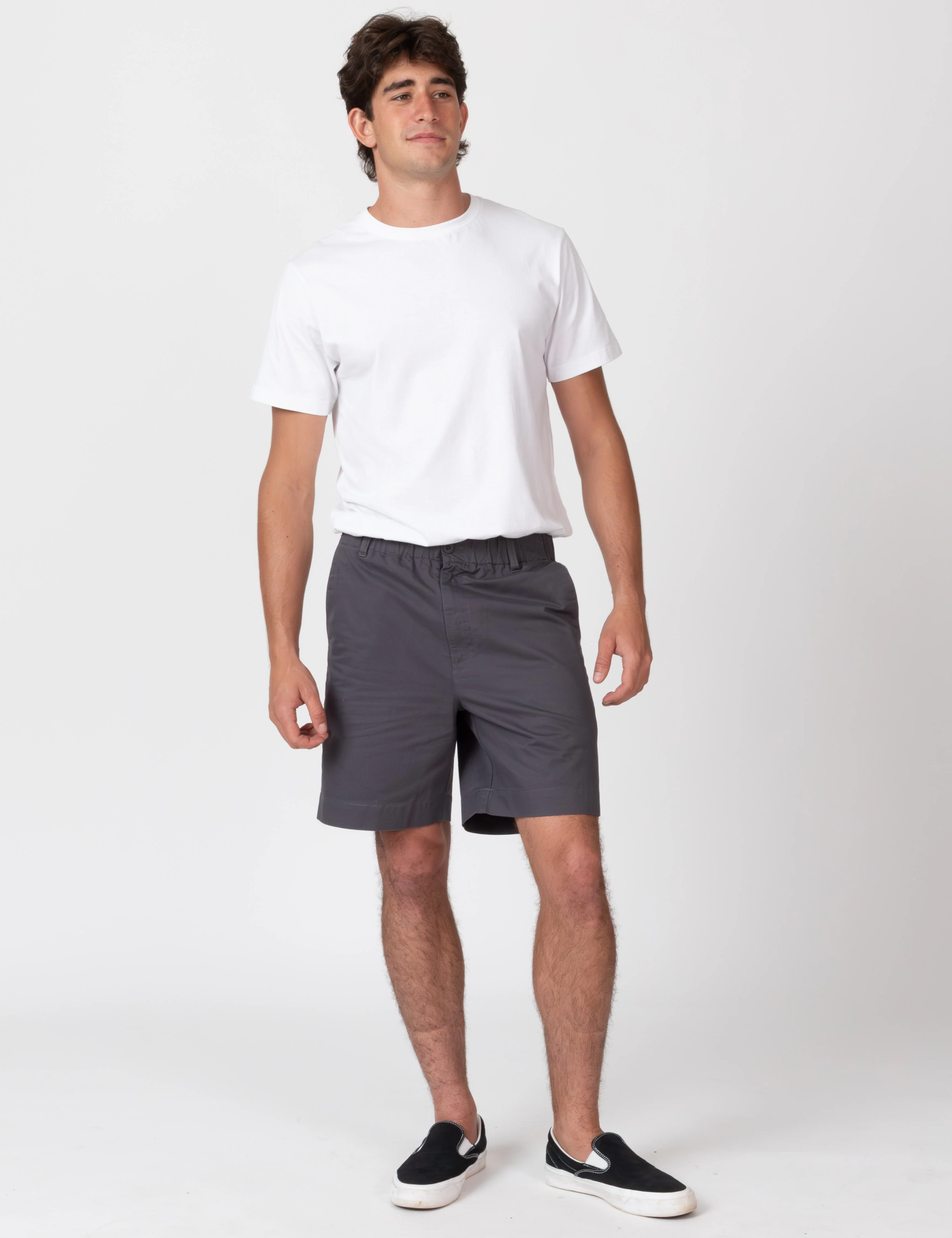 Chad Elastic Waist Relaxed Short - Charcoal - Image 13