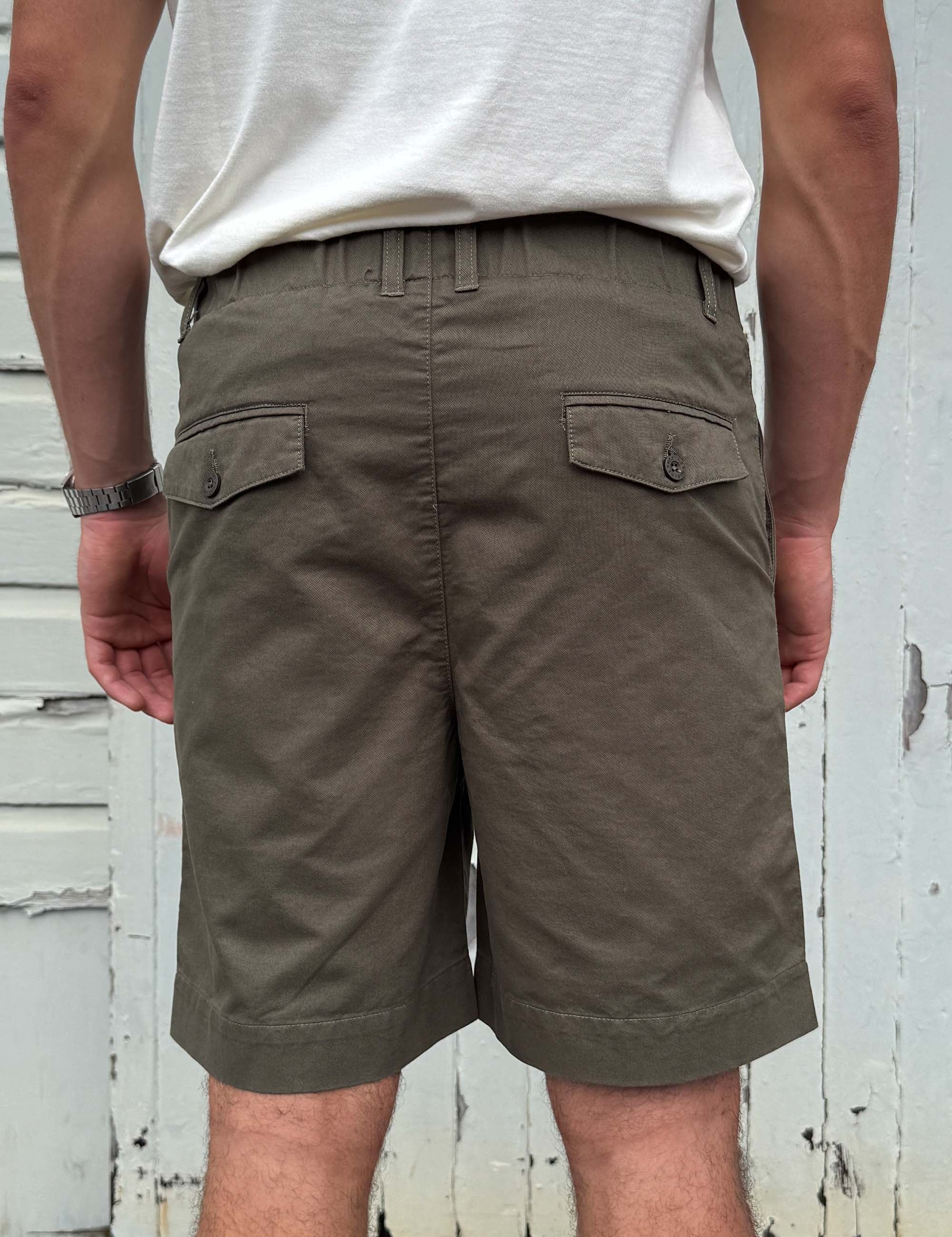 Chad Elastic Waist Relaxed Short - Fatigue - Image 4