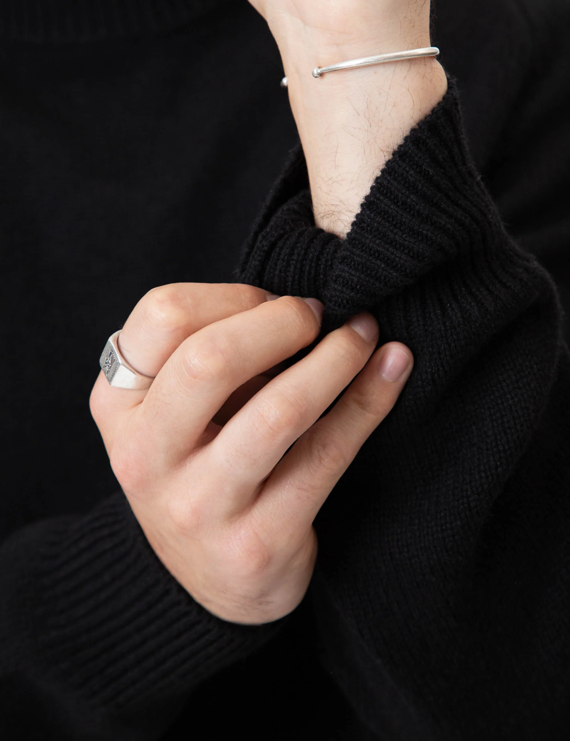 Fred Crew Wool Knit - Black - Image 10