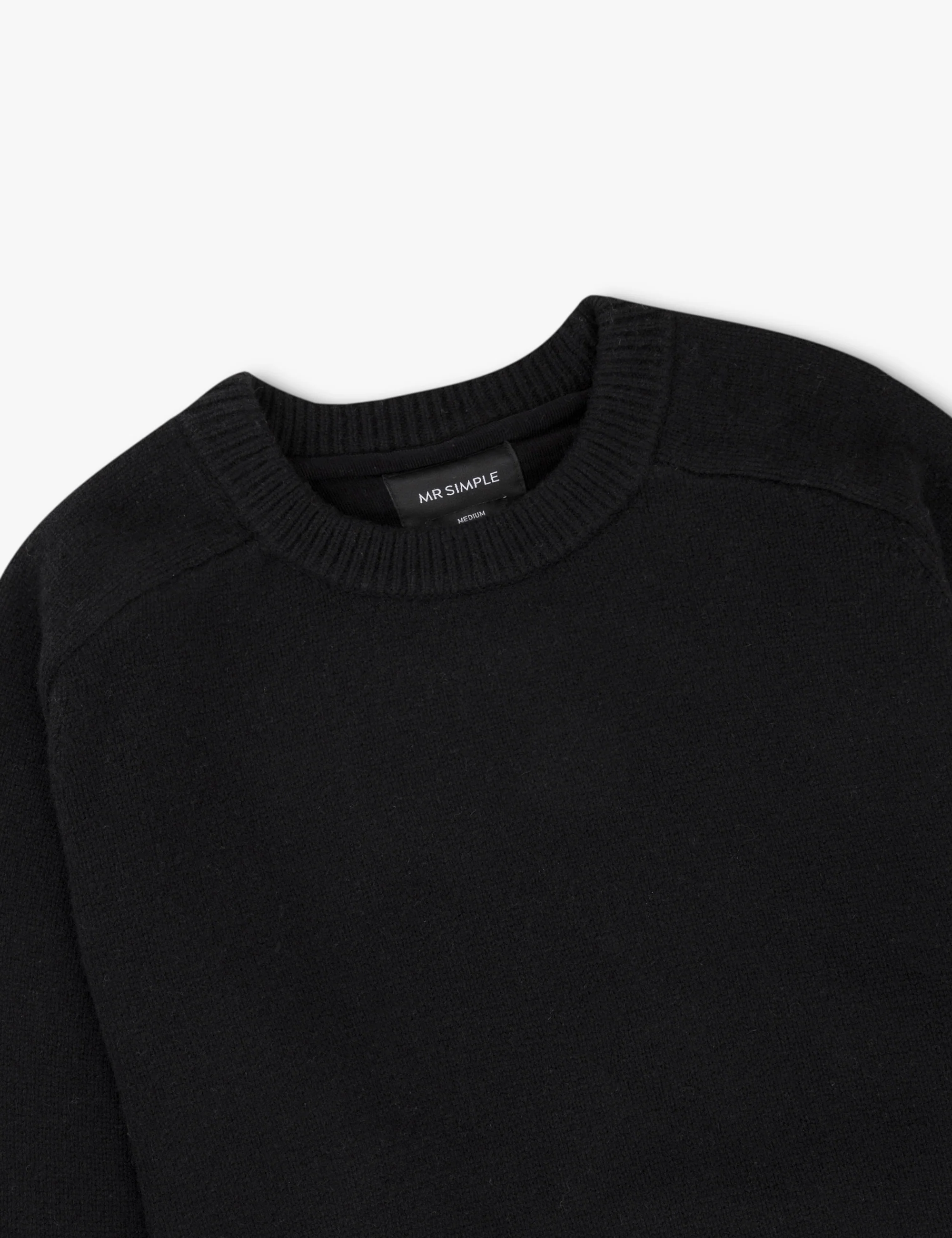 Fred Crew Wool Knit - Black - Image 11