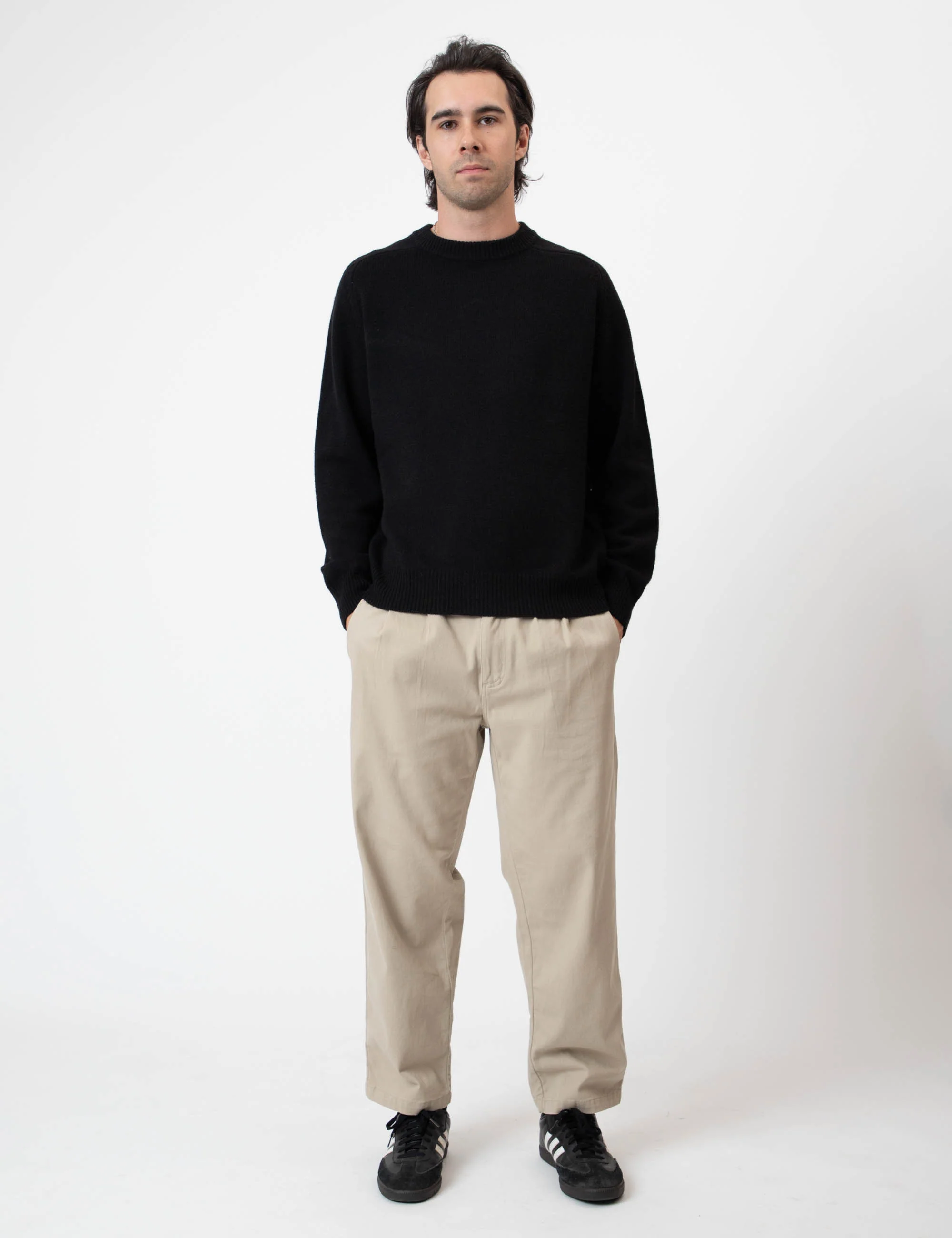 Fred Crew Wool Knit - Black - Image 7