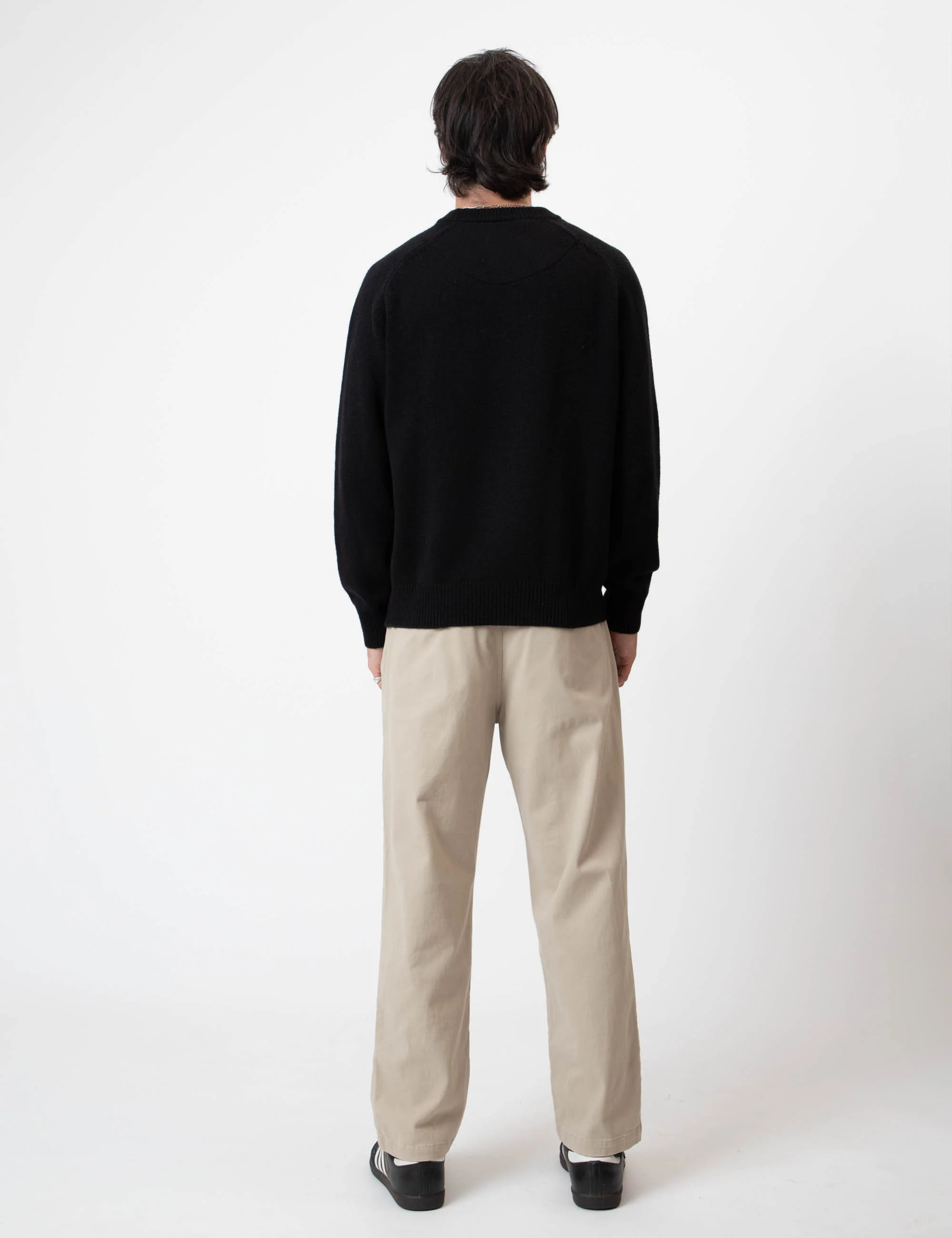 Fred Crew Wool Knit - Black - Image 8