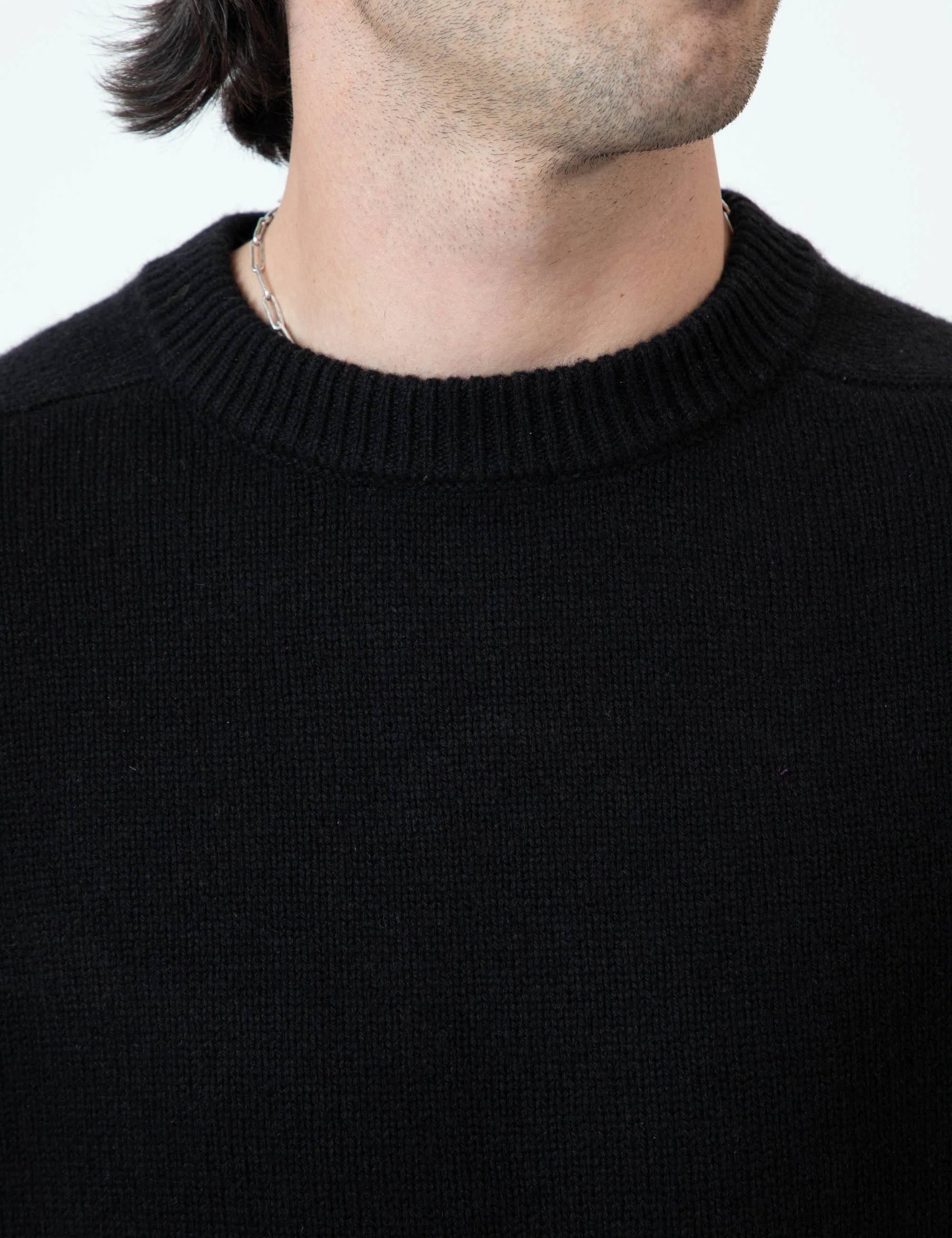 Fred Crew Wool Knit - Black - Image 9