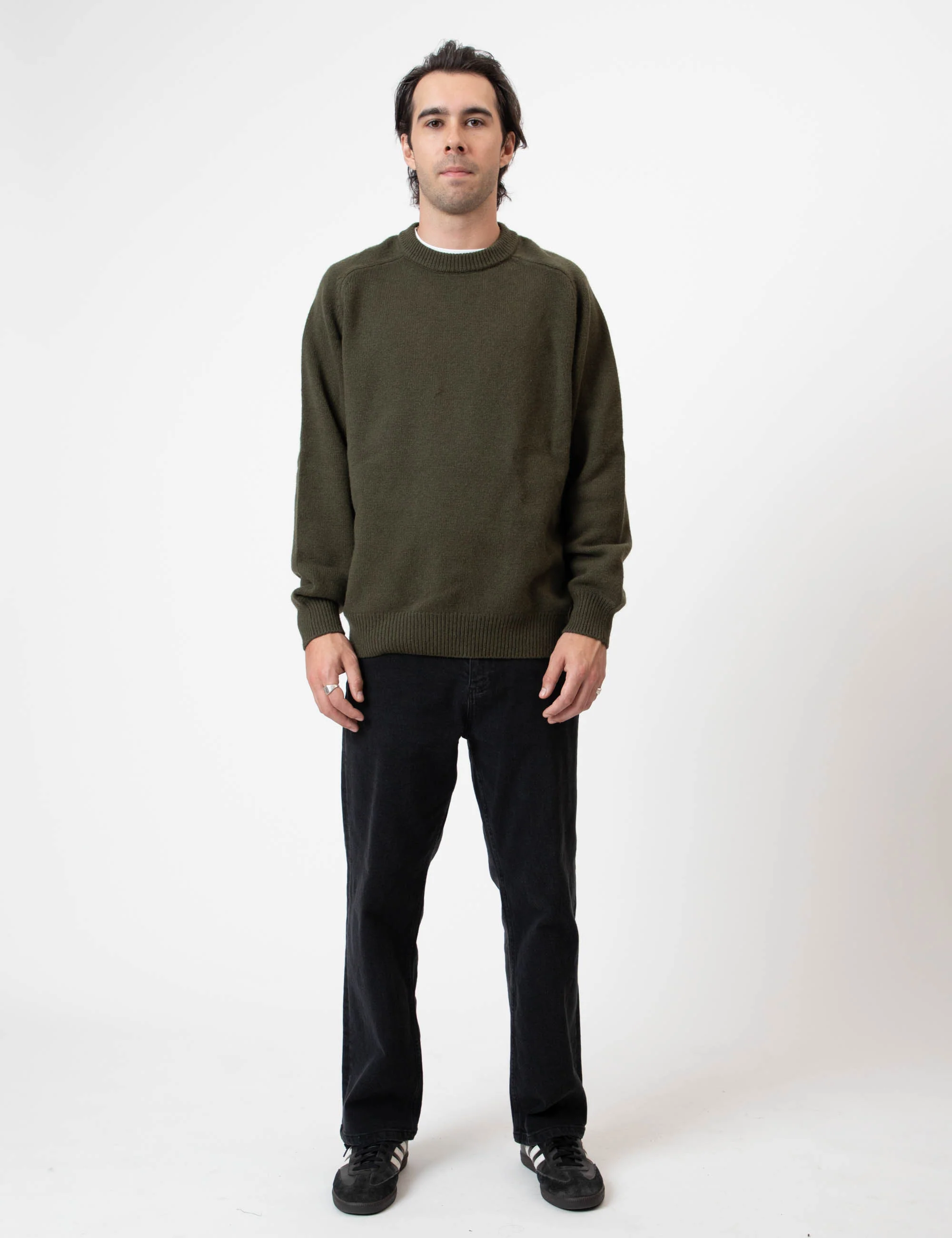 Fred Crew Wool Knit - Fatigue - Image 5