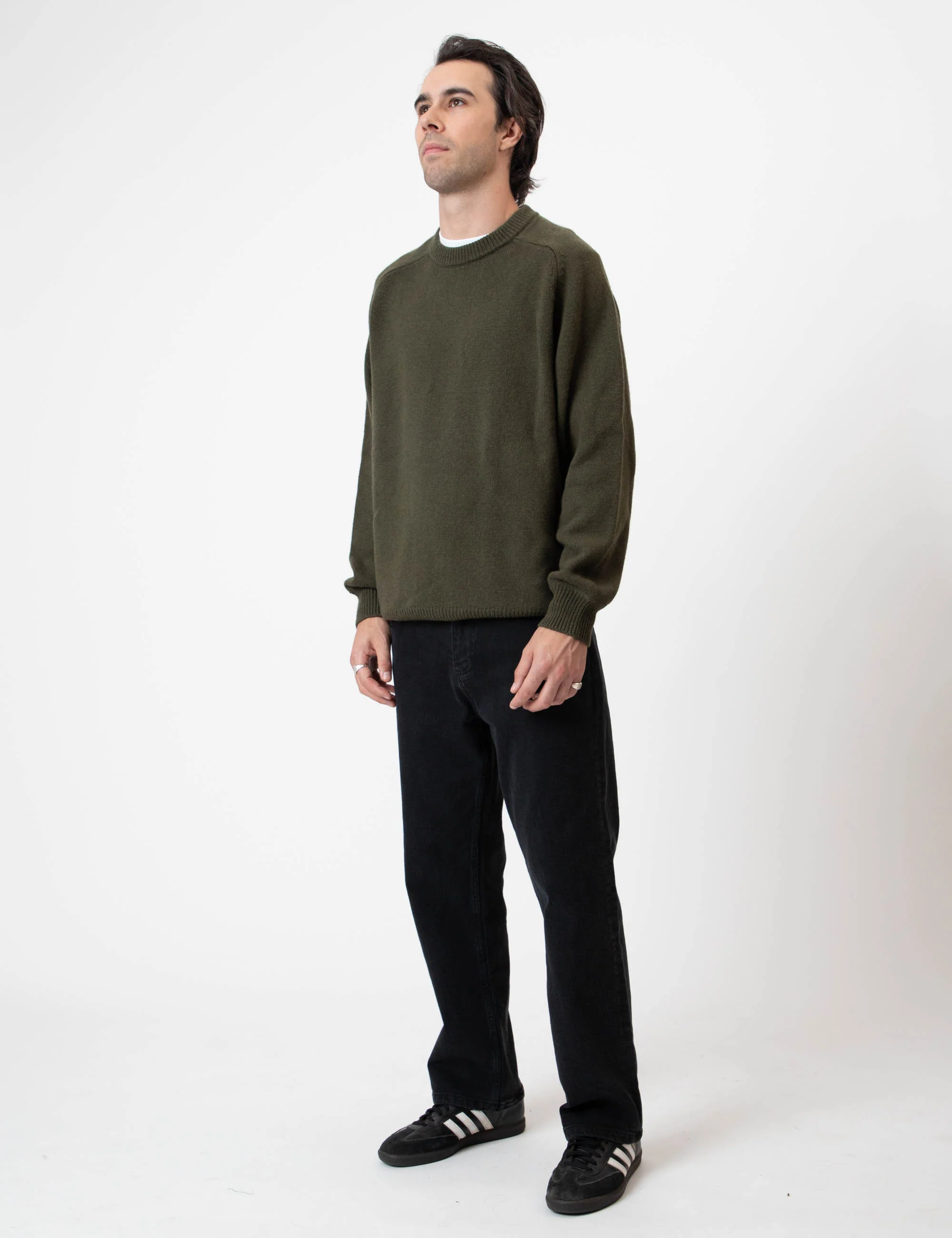 Fred Crew Wool Knit - Fatigue - Image 6