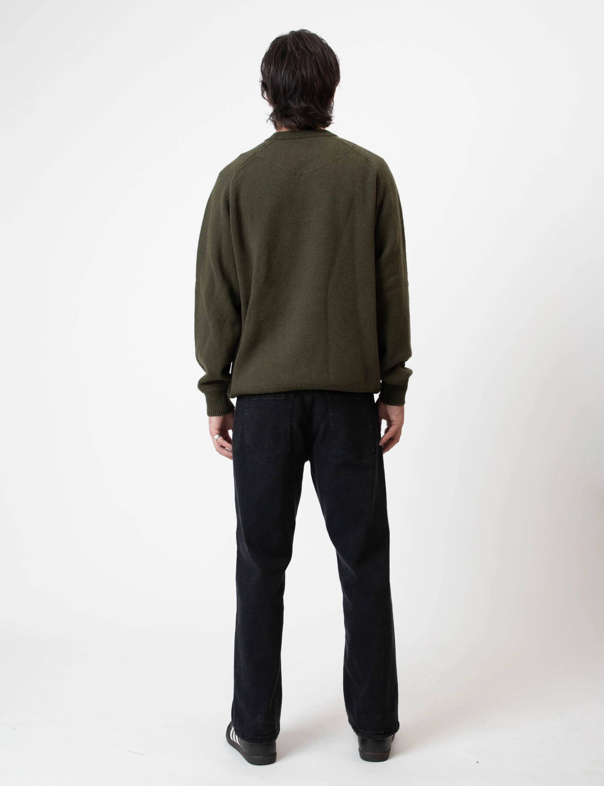 Fred Crew Wool Knit - Fatigue - Image 7