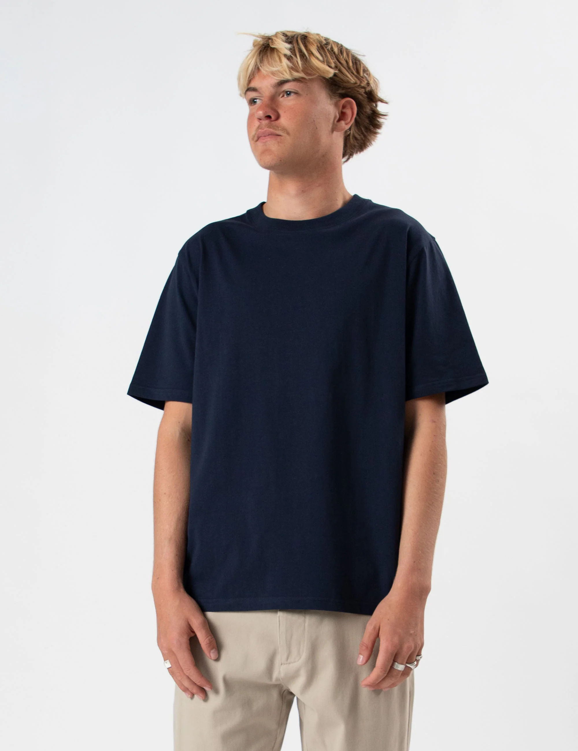 Heavy Weight Tee - Navy - Image 6