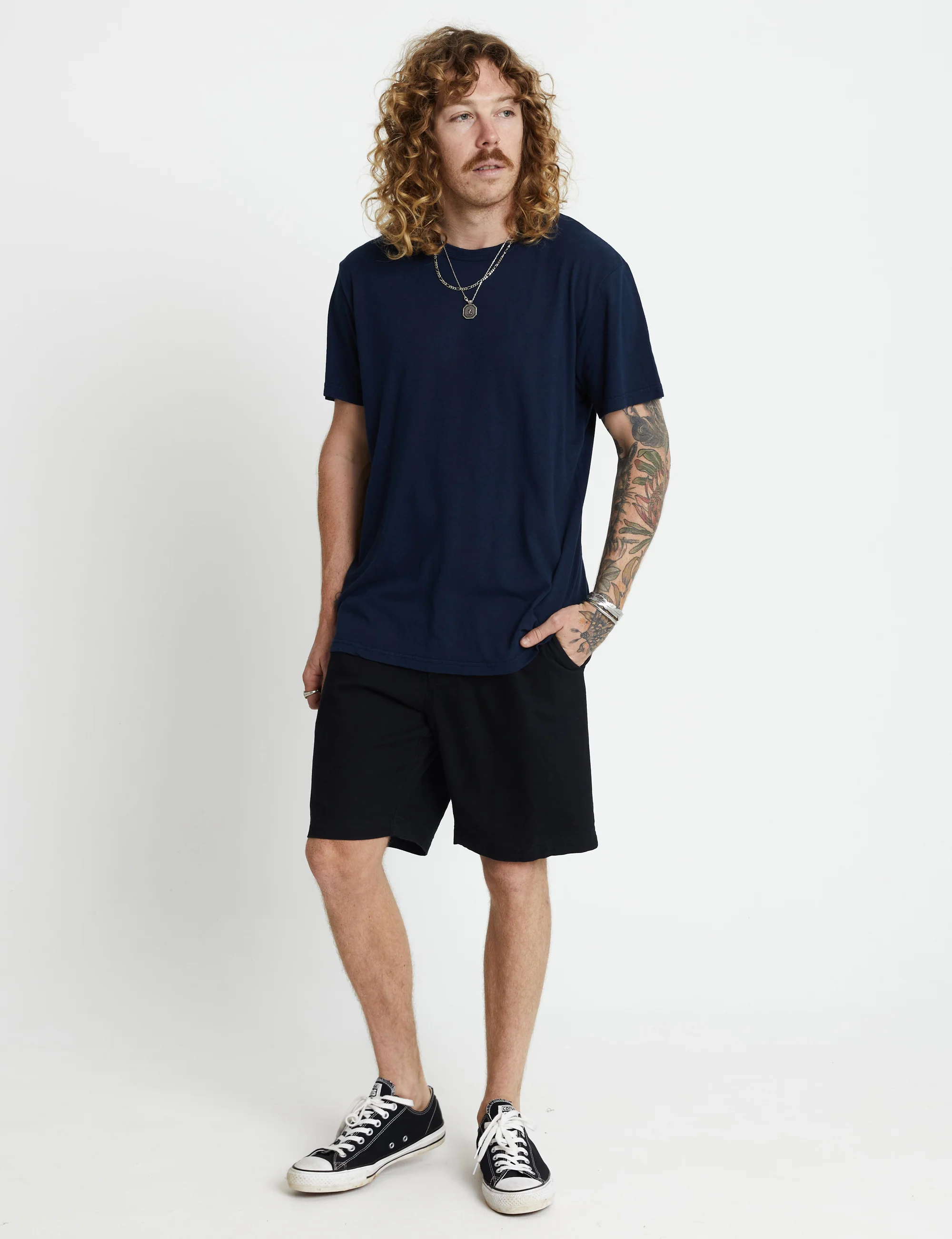Hemp Tee - Navy - Image 5