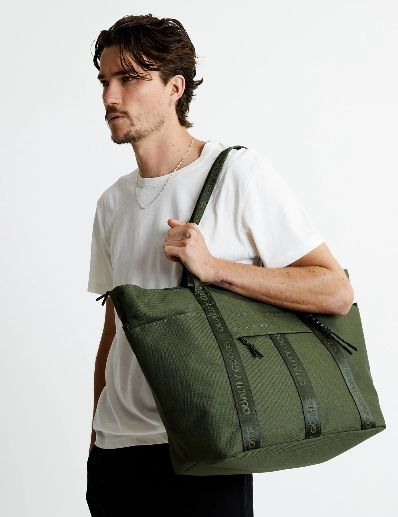 Jasper Tote Large - Army - Image 5