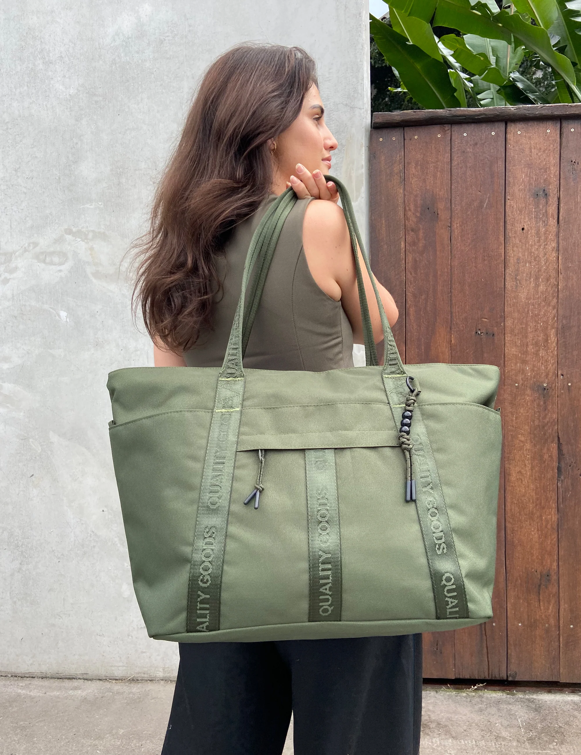 Jasper Tote Large - Army - Image 6